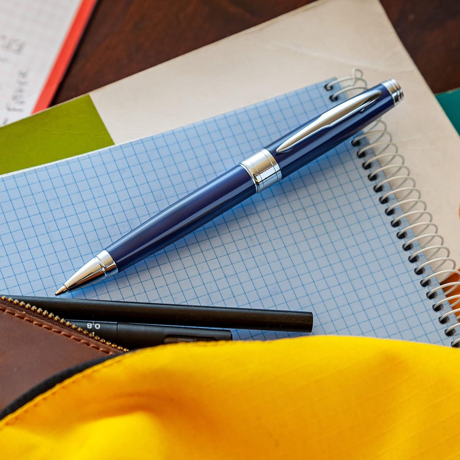 Conjunto de bolígrafos ZenZoi de lujo con recargas - Azul