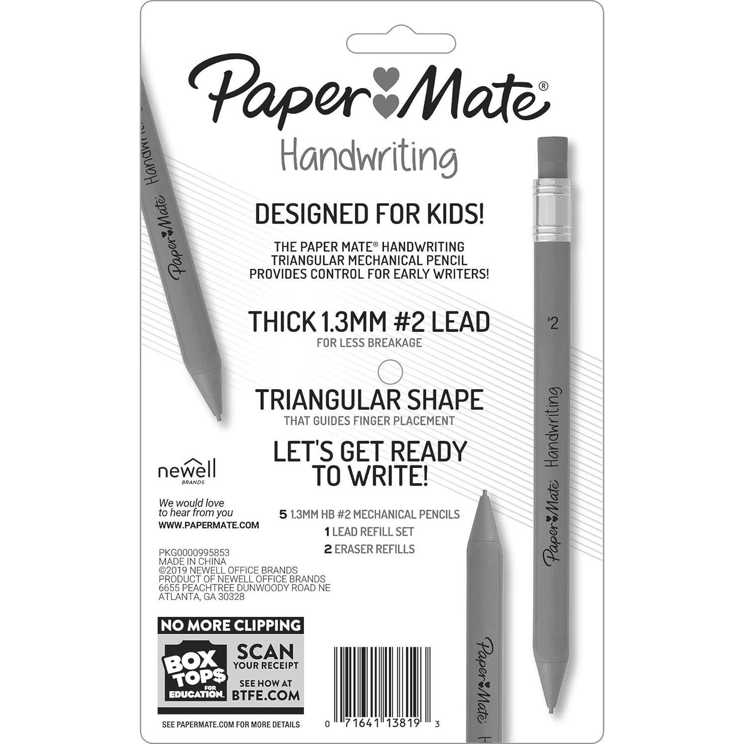 Lápices Mecánicos Triangulares Paper Mate Handwriting 1.3mm