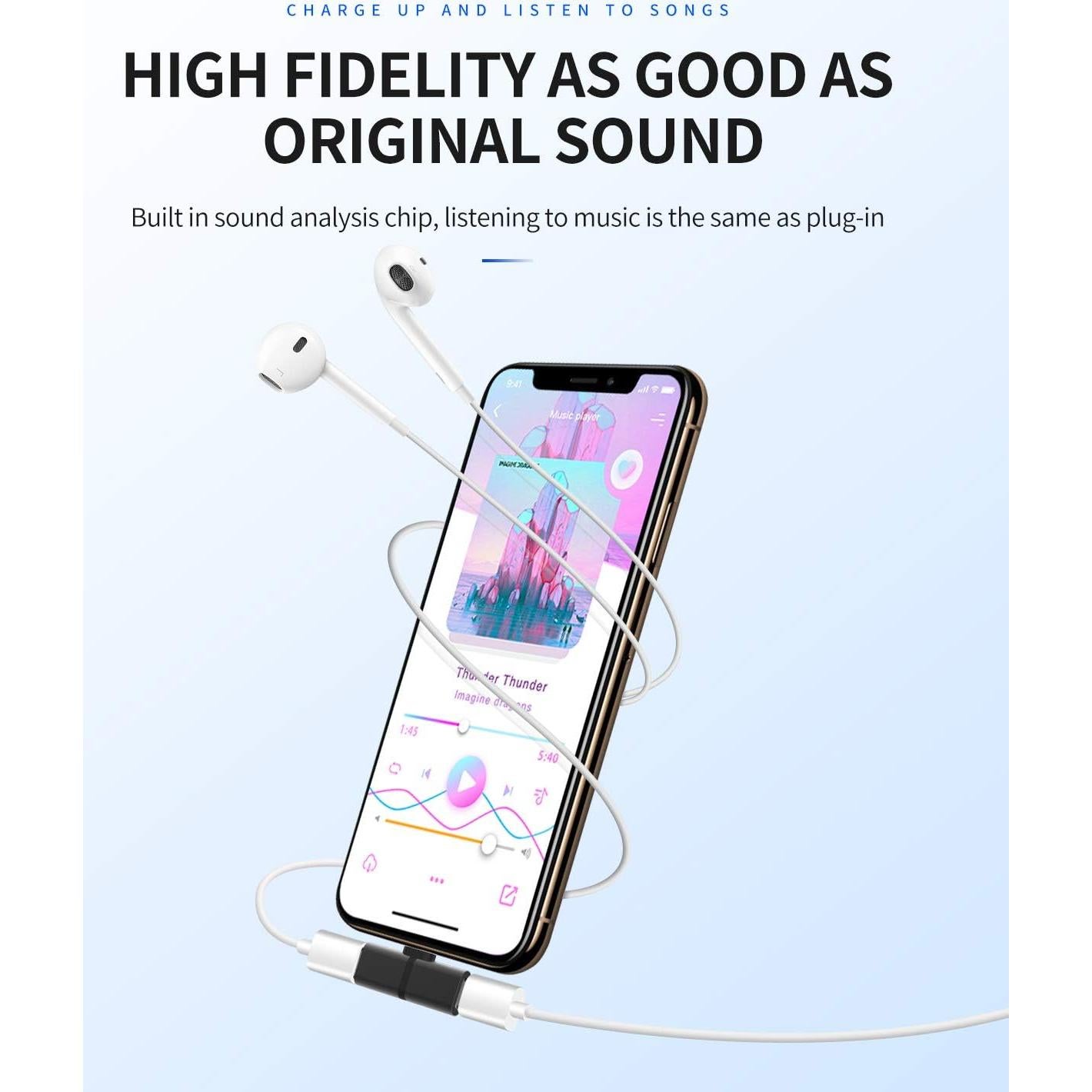 Adaptador Lightning a Audio Zoyuzan 4 en 1 para iPhone