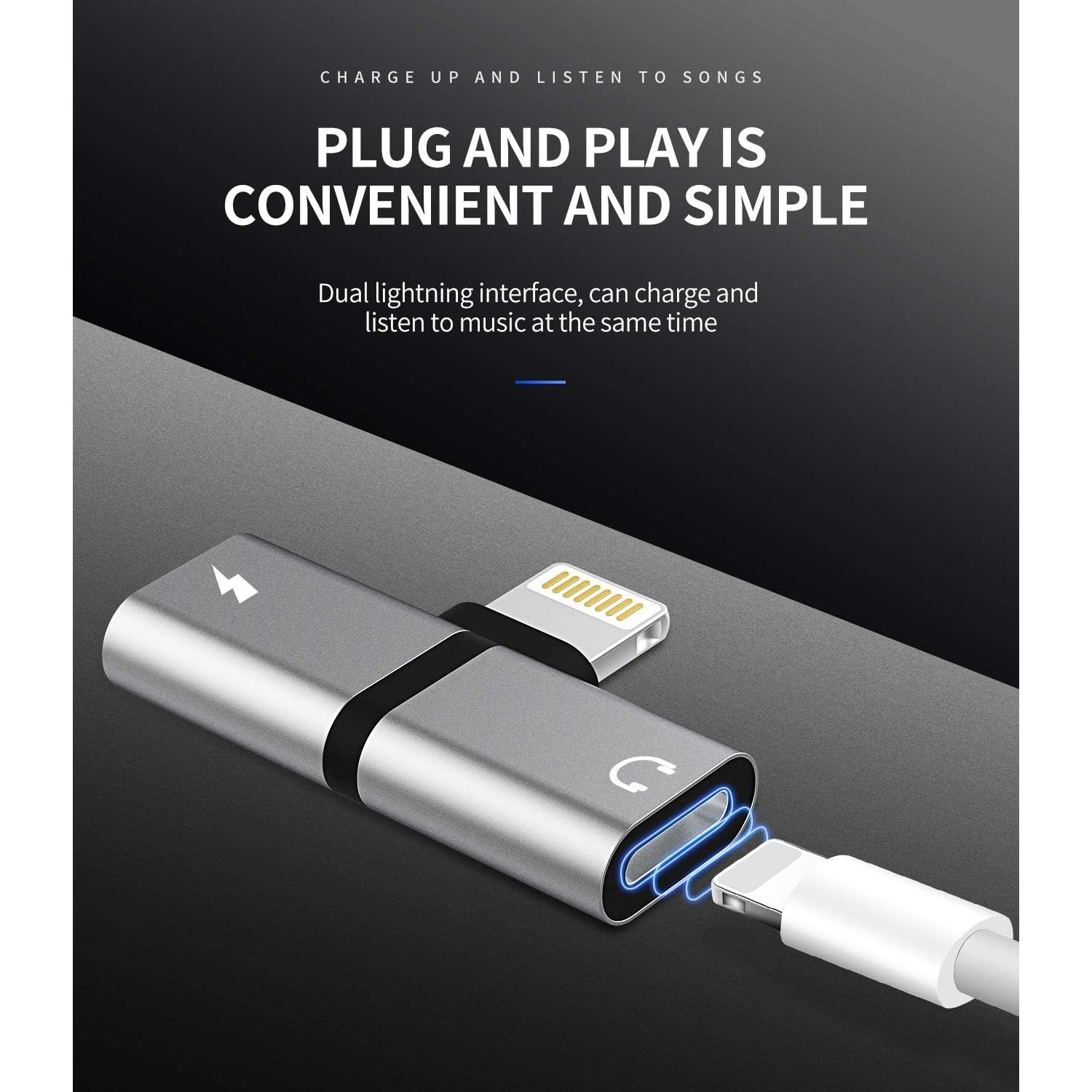 Adaptador Lightning a Audio Zoyuzan 4 en 1 para iPhone