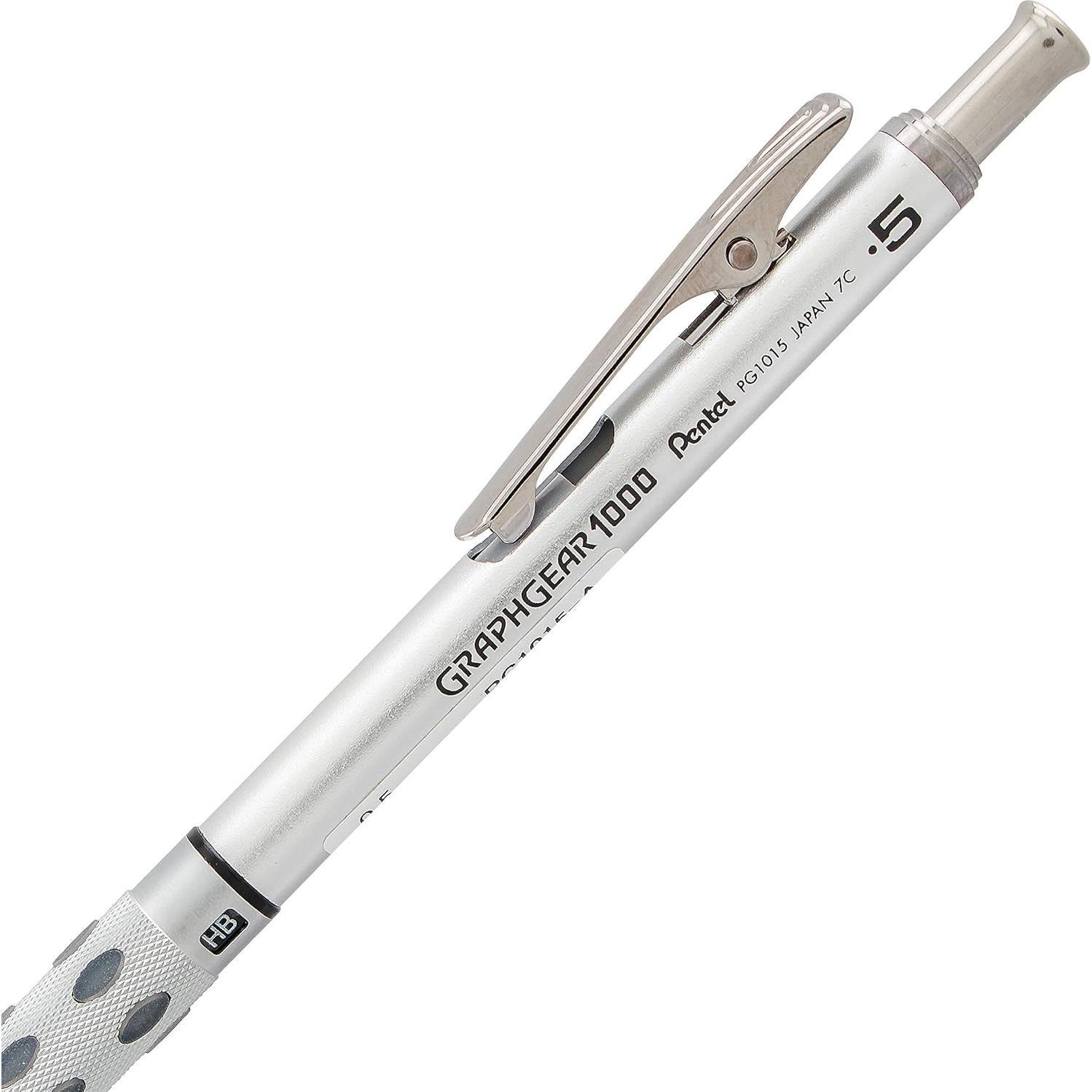 Lápiz Mecánico Pentel GraphGear 1000 0.5mm Cuerpo Negro