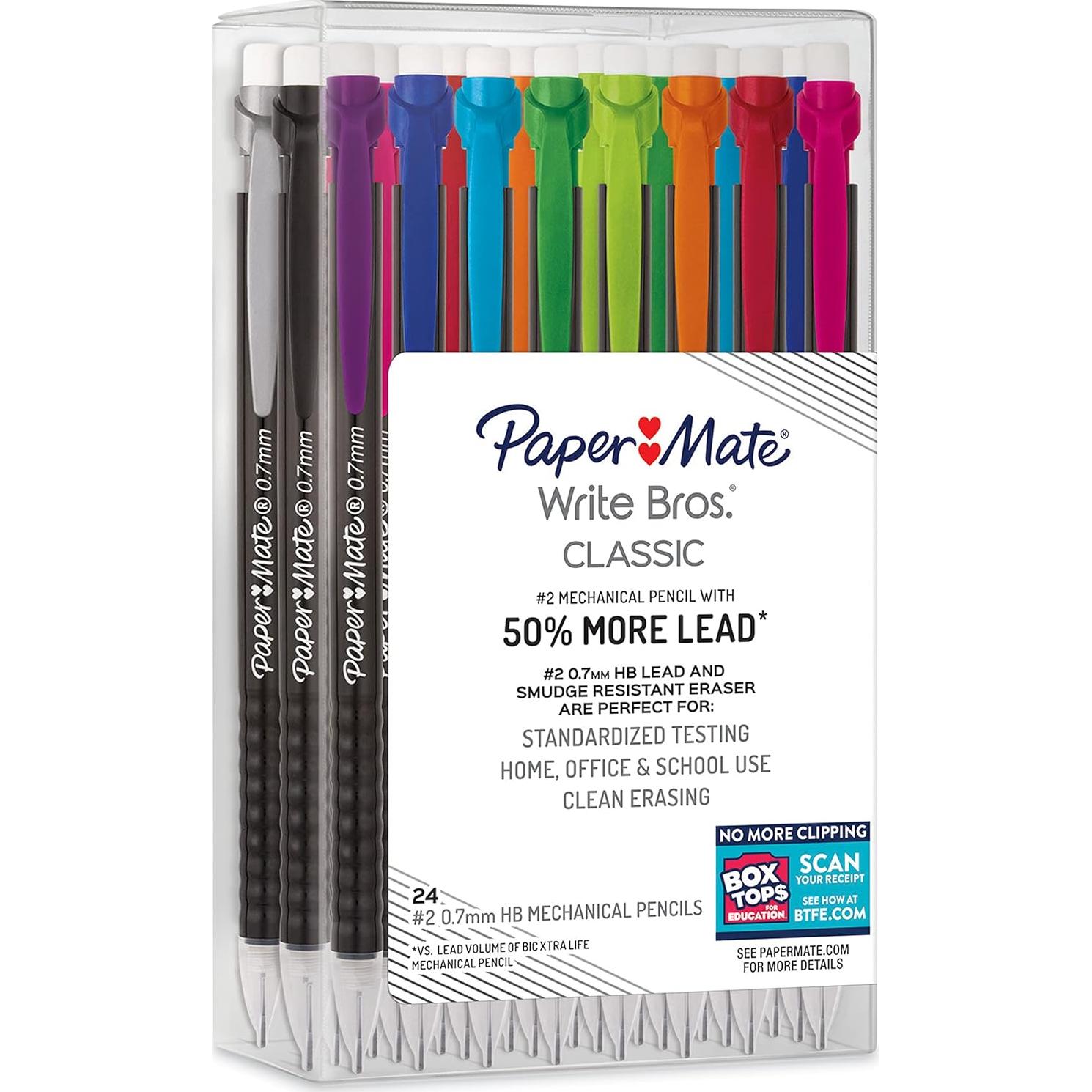 Juego de Lápices Mecánicos Paper Mate Write Bros. 24 Unidades 0.7mm