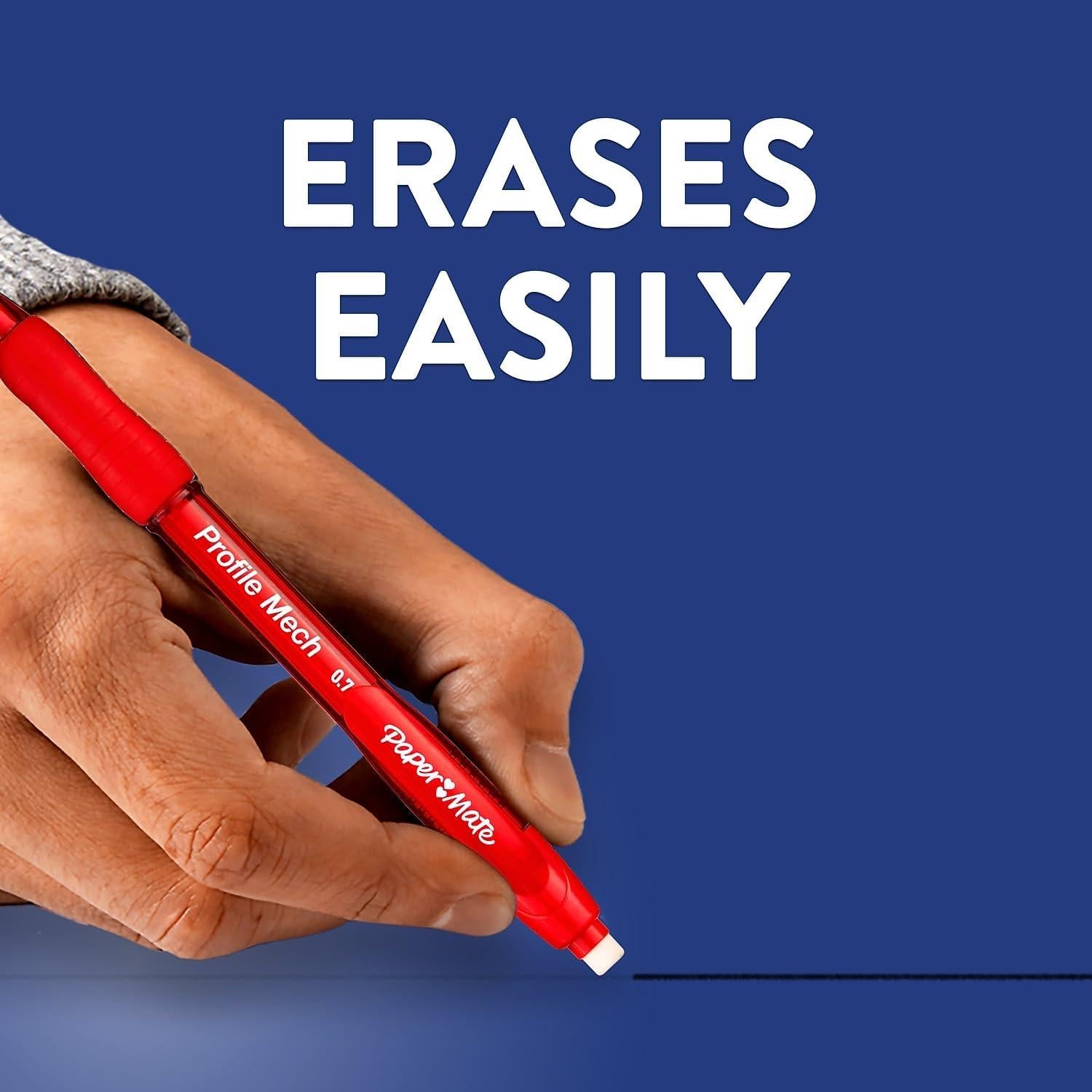 Lápiz Mecánico Paper Mate Profile 0.7mm HB #2 - 8 Unidades