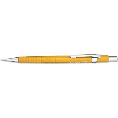 Lápiz de Dibujo Automático Pentel P290C 0.9mm Amarillo 6 Unidades