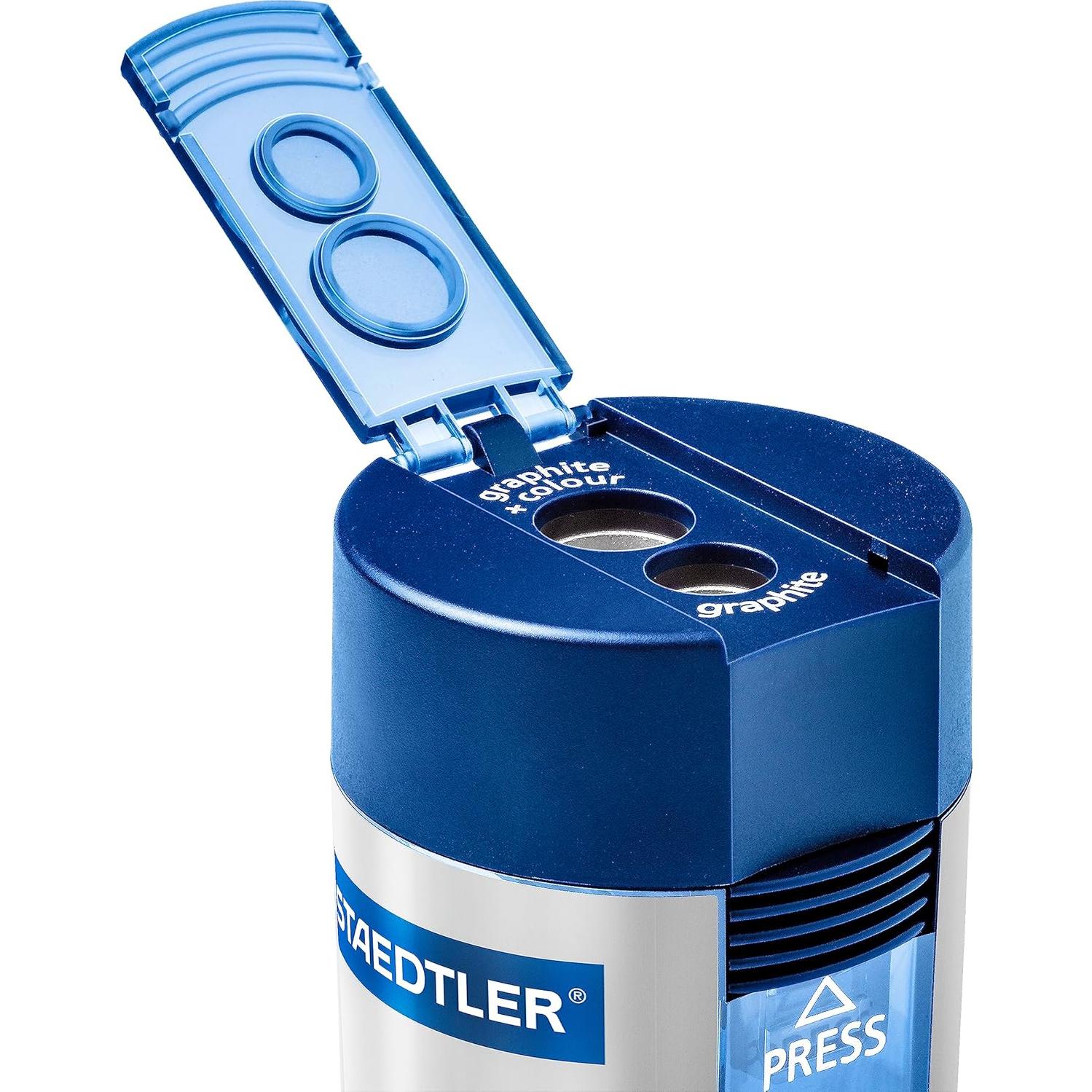 Sacapuntas Manual STAEDTLER Doble Agujero 512 001 BK Compacto