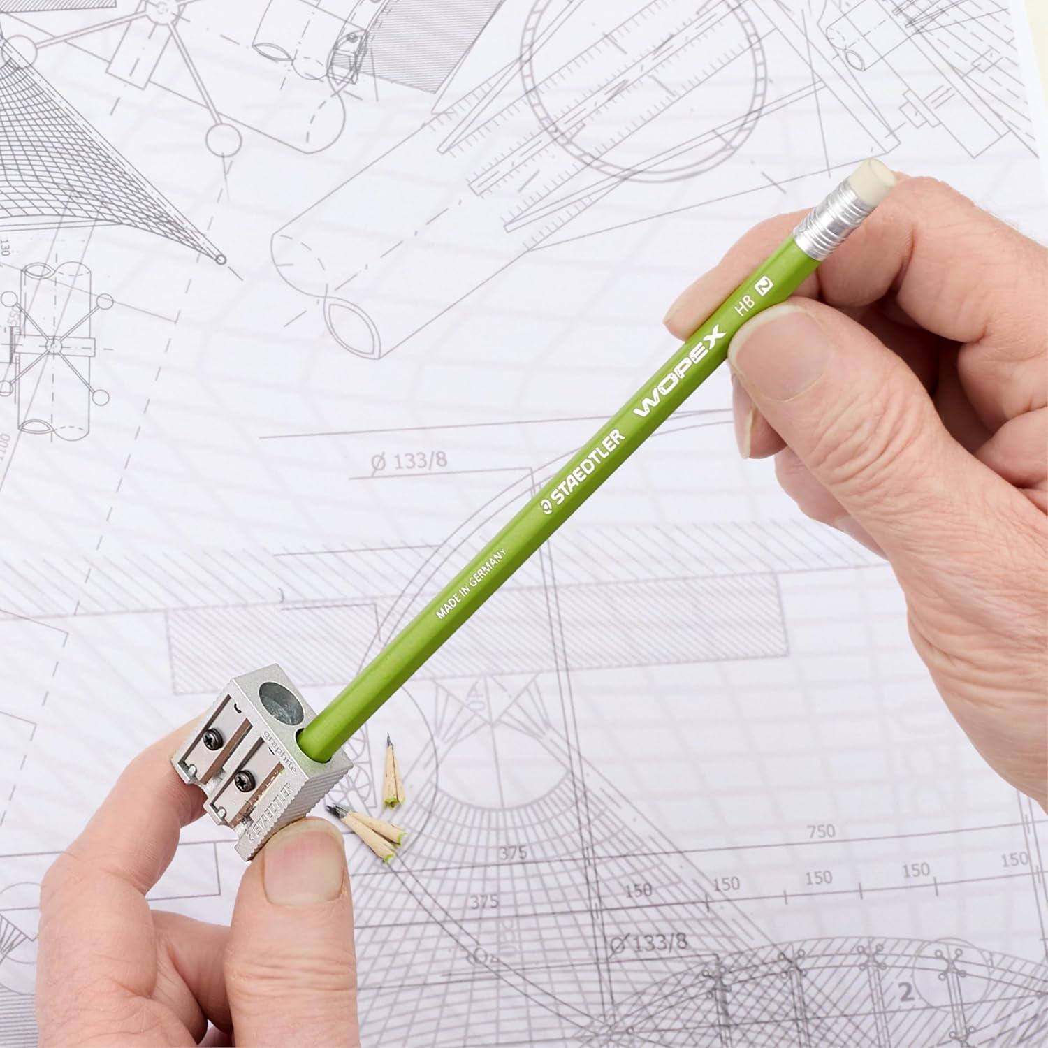 Afilador de Lápices Doble Orificio STAEDTLER Metal 23° 30°