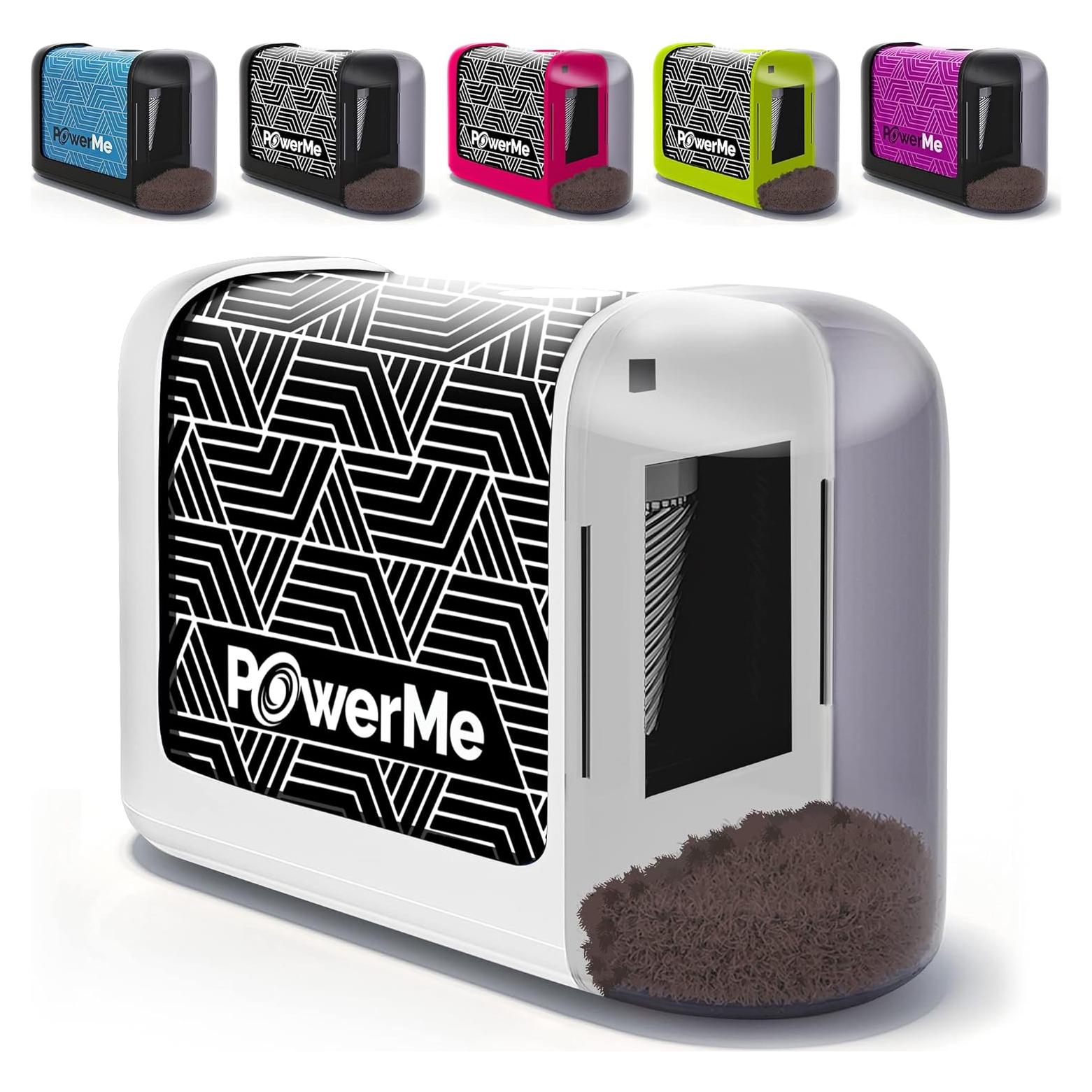 Sacapuntas Eléctrico PowerMe - A Batería, Ideal para Niños y Oficina