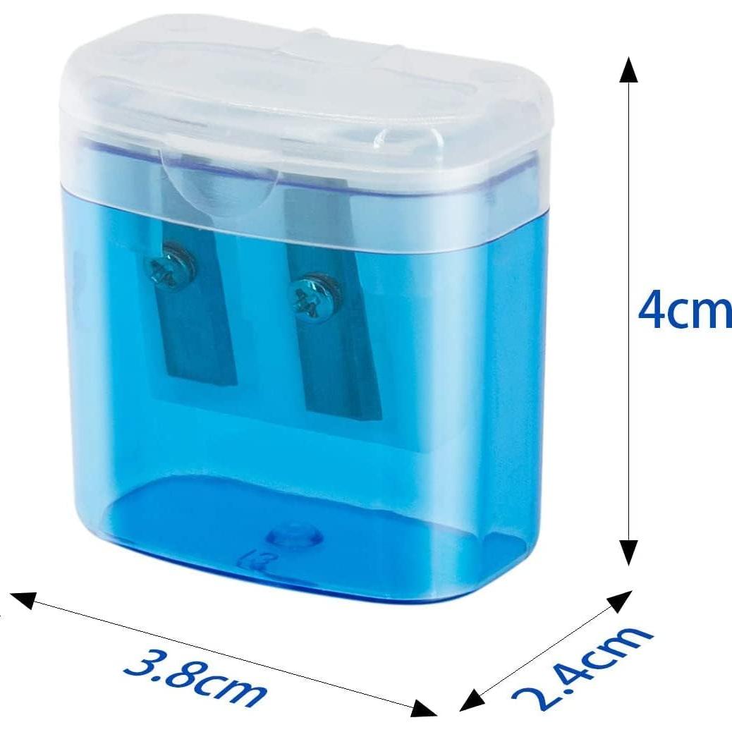 Sacapuntas Manual KIDMEN 24 Pcs 2 Agujeros para Niños