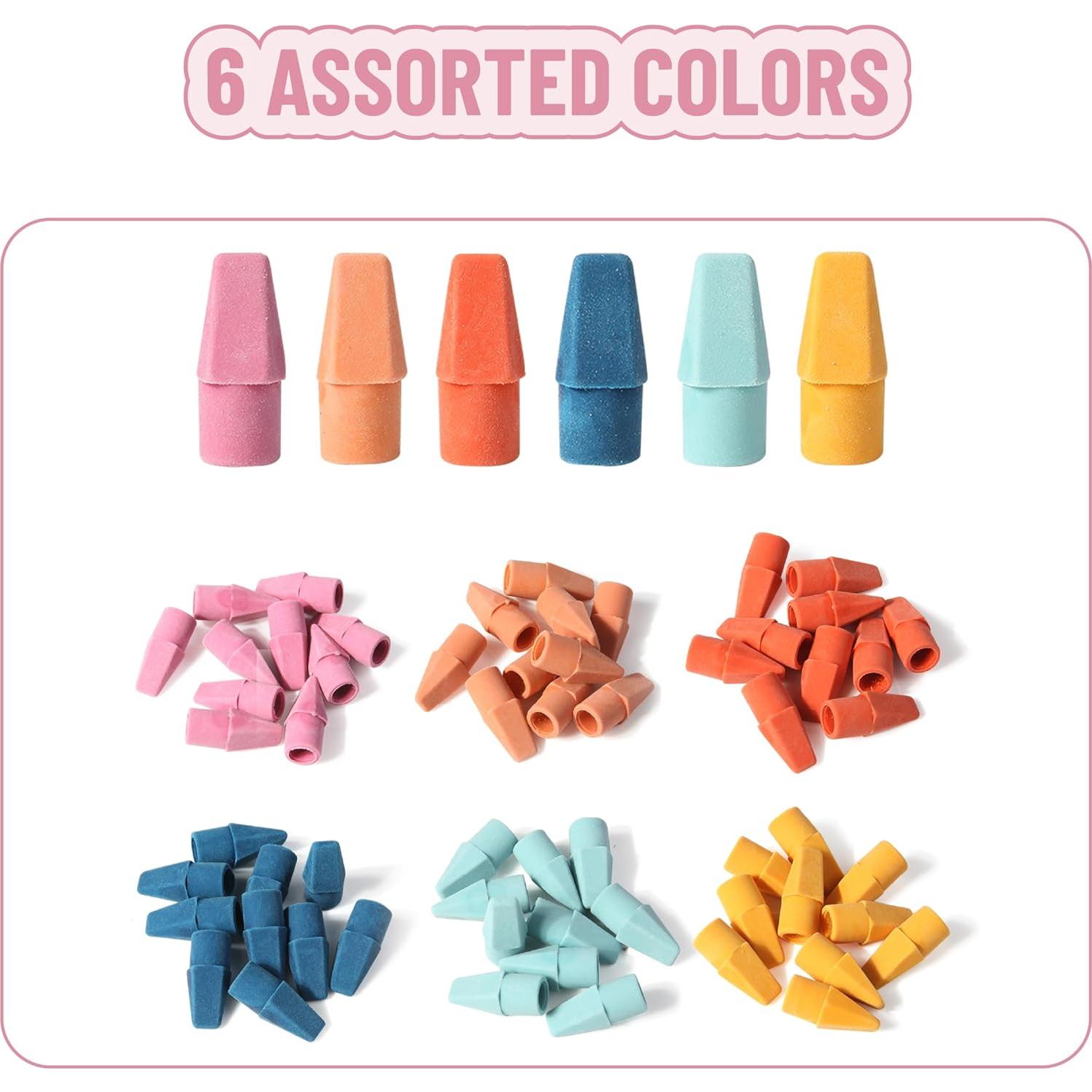 Juego de Borradores de Lápiz Mr. Pen 66 Piezas Colores Pastel