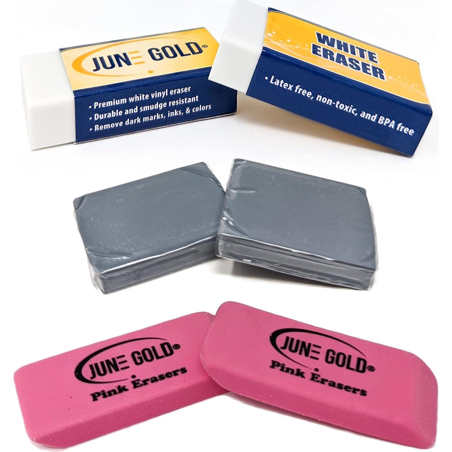 Conjunto de Gomas de Borrar de Arte June Gold - 15 Piezas