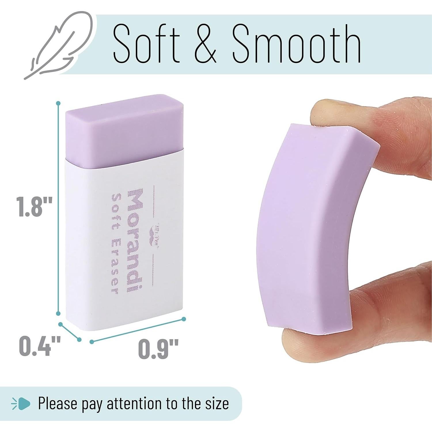 Gomas de Borrar Mr. Pen 10 Paquete Caucho Morandi Apagado