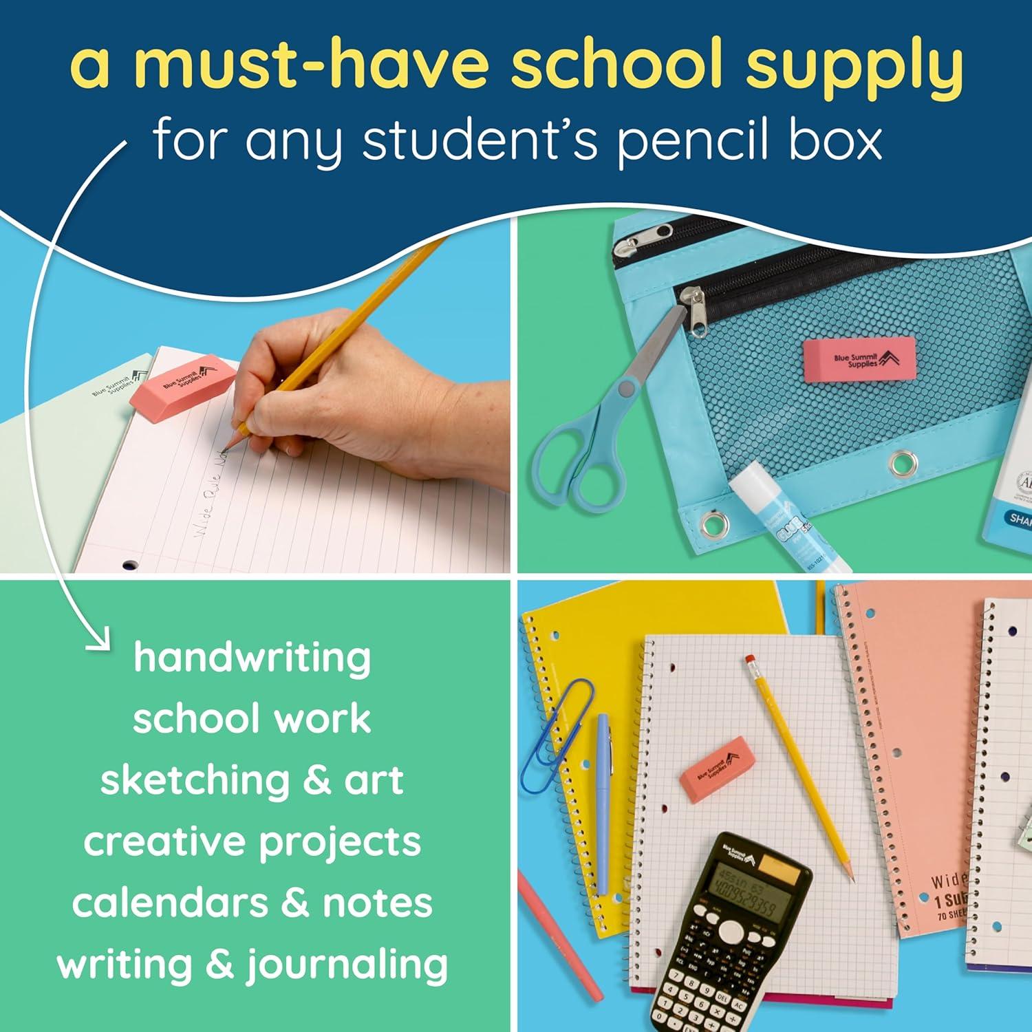 Borradores Rosados Blue Summit Supplies, Set de 36 Unidades