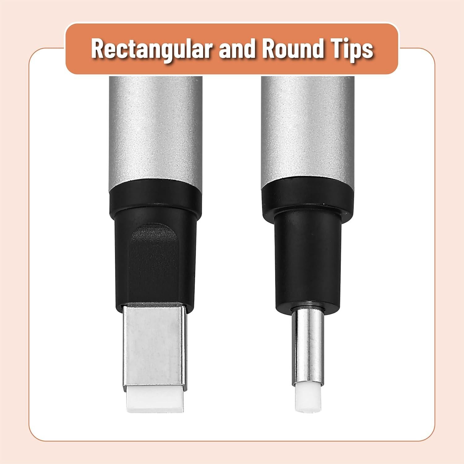 Borrador estilo bolígrafo Mr. Pen, 2 unidades, plateado