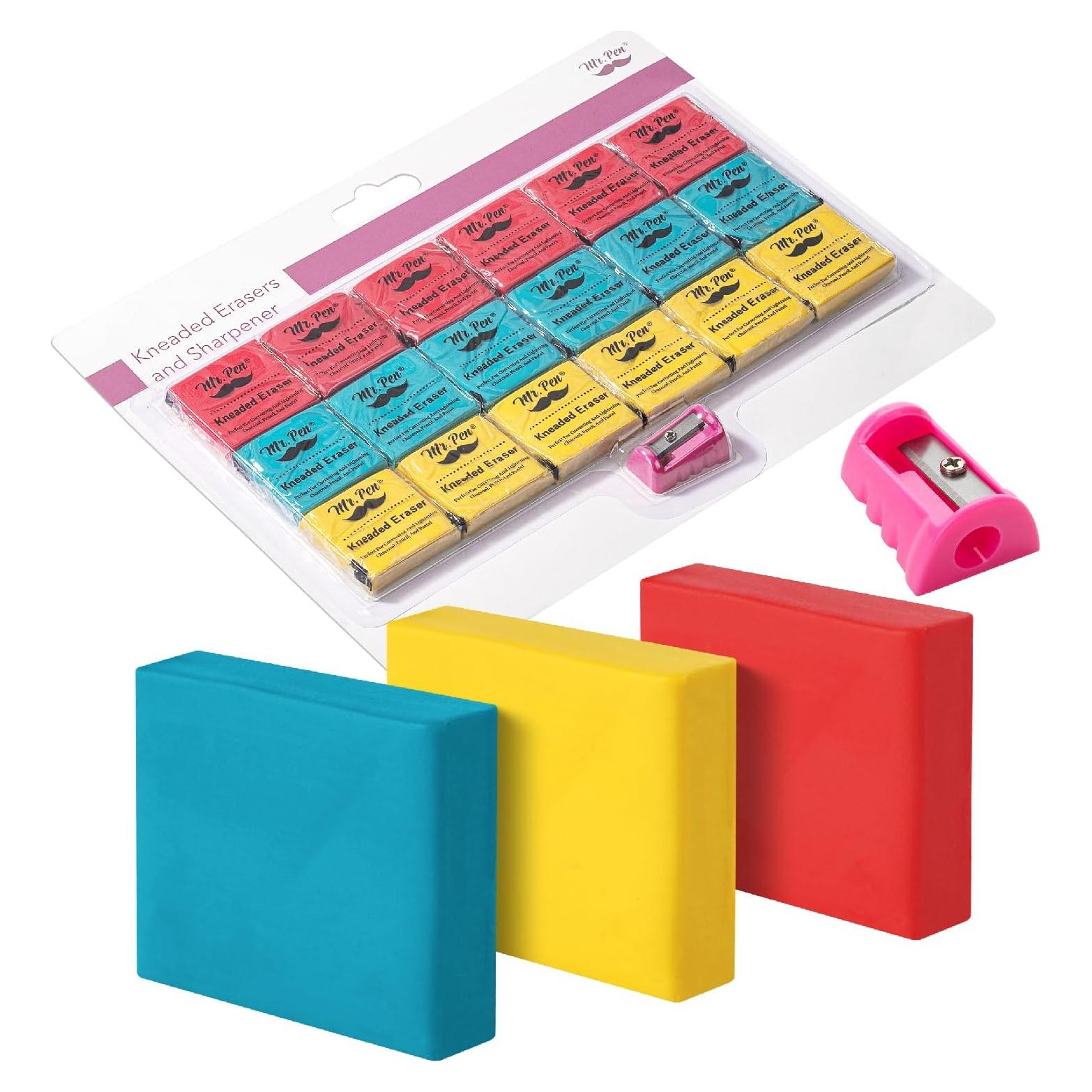 Juego de Gomas de Borrar Amasadas Mr. Pen 19 Piezas
