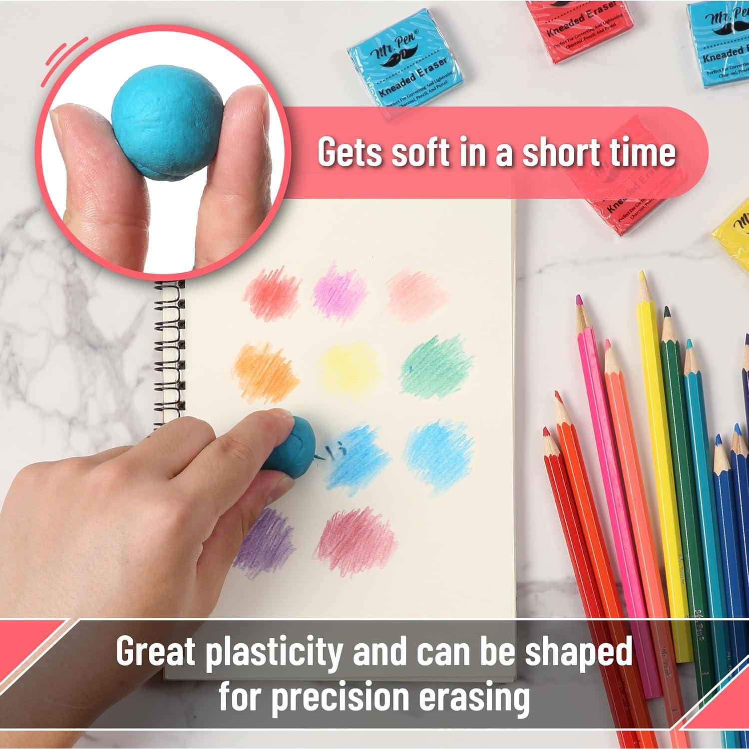 Juego de Gomas de Borrar Amasadas Mr. Pen 19 Piezas