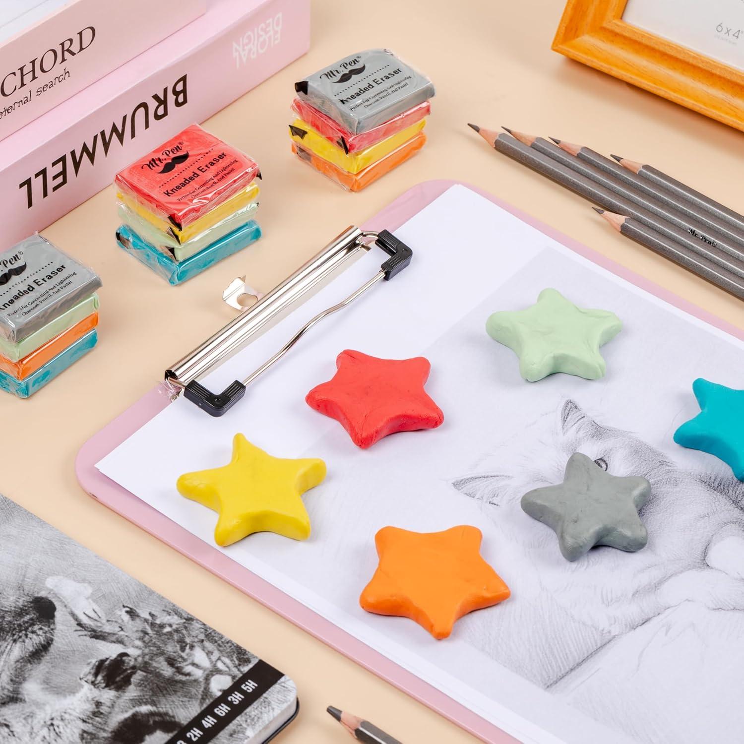 Juego de Gomas de Borrar Amasadas Mr. Pen 19 Piezas