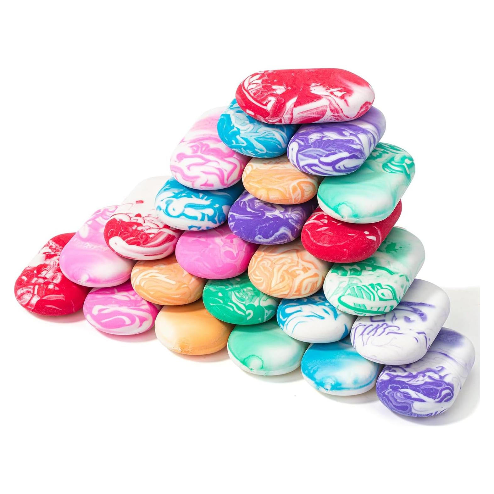 Borradores Mr. Pen, Paquete de 24, Colores Vibrantes, Goma