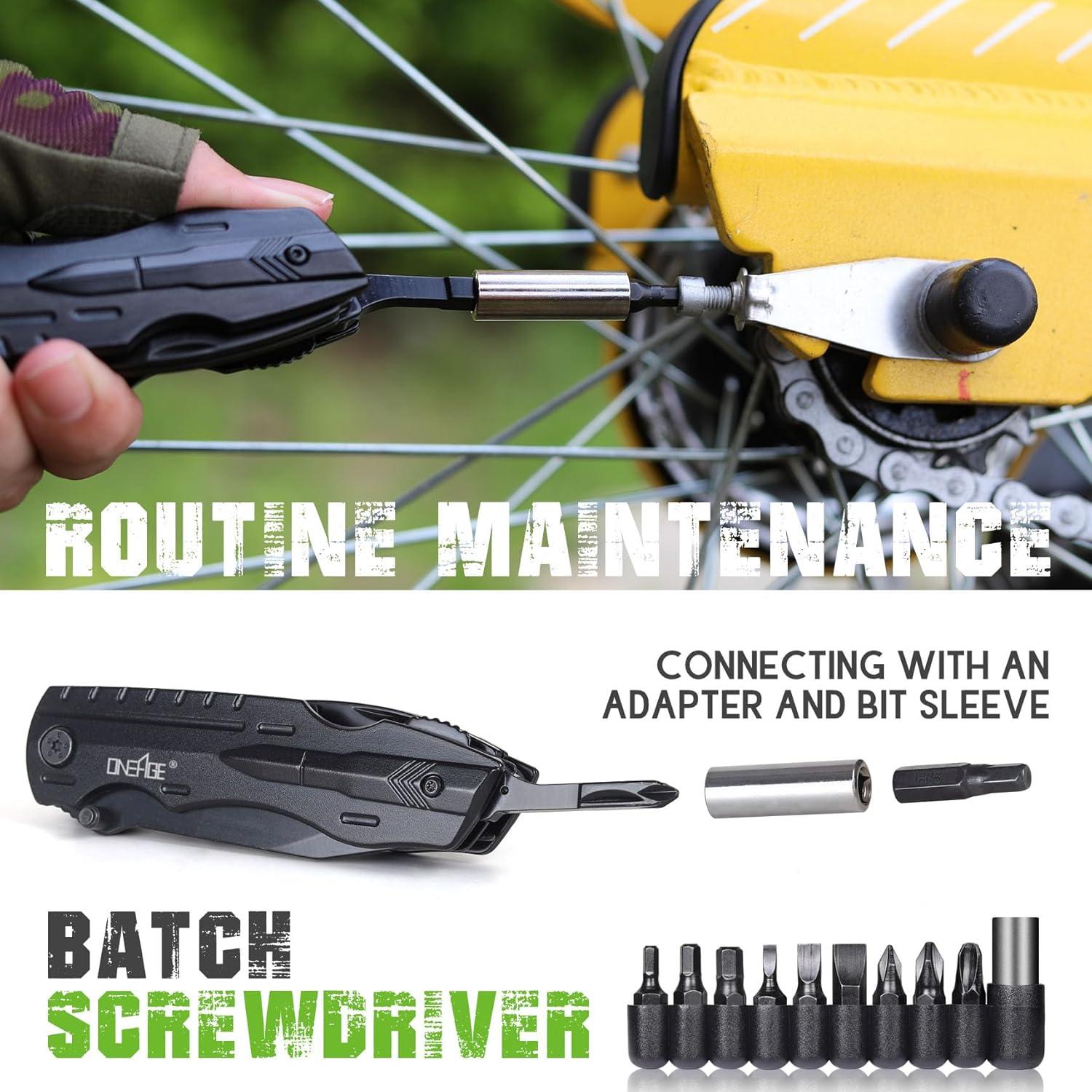 Cuchillo Multiherramienta ONEAGE 9 en 1 para Camping