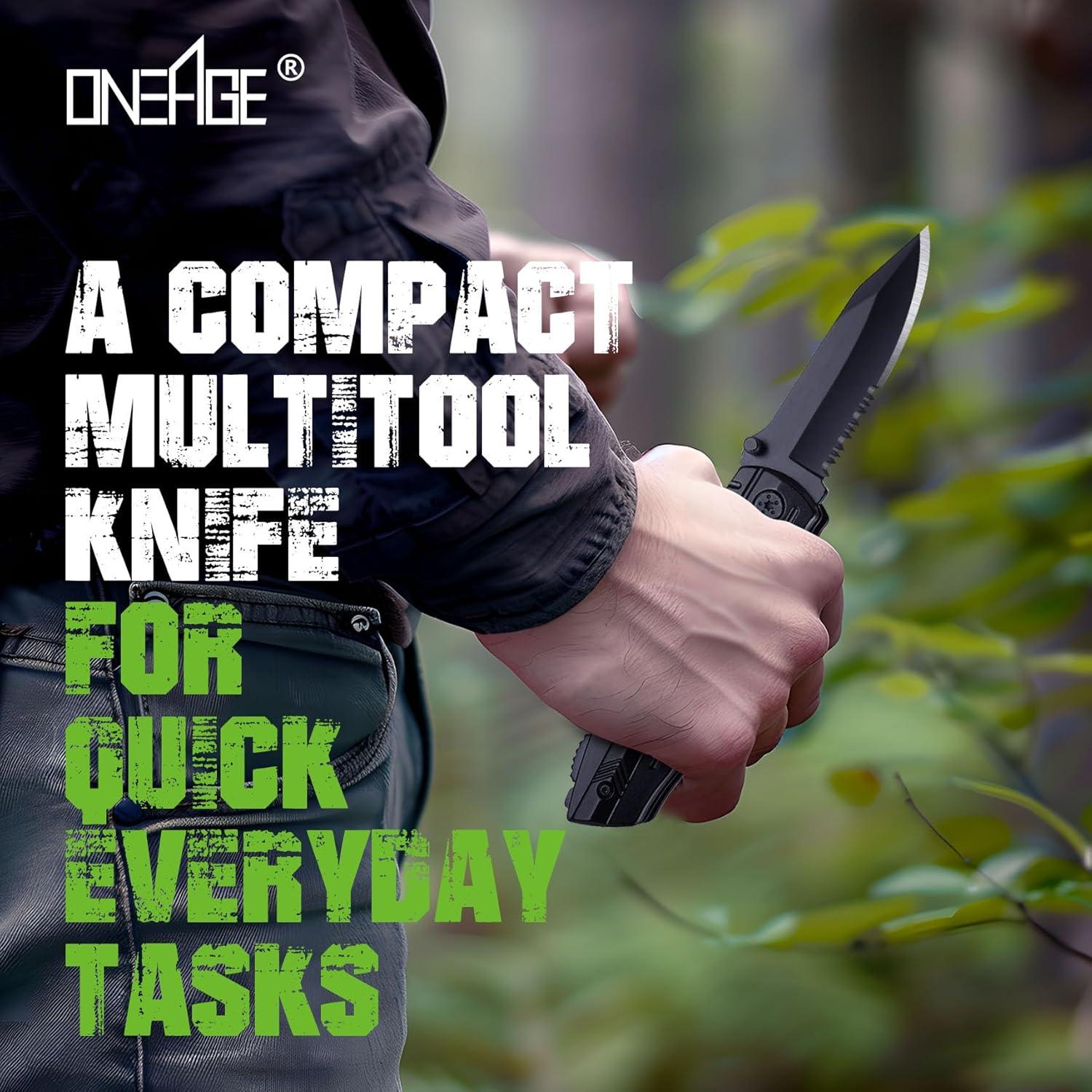 Cuchillo Multiherramienta ONEAGE 9 en 1 para Camping