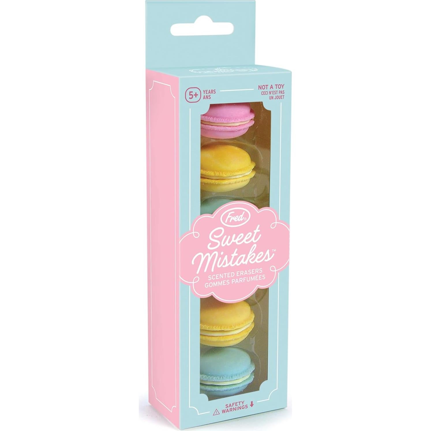 Set de 6 Borradores Aromatizados Macaron Fred - Dulces Errores