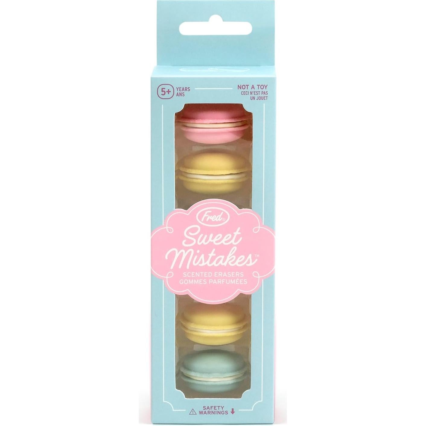 Set de 6 Borradores Aromatizados Macaron Fred - Dulces Errores