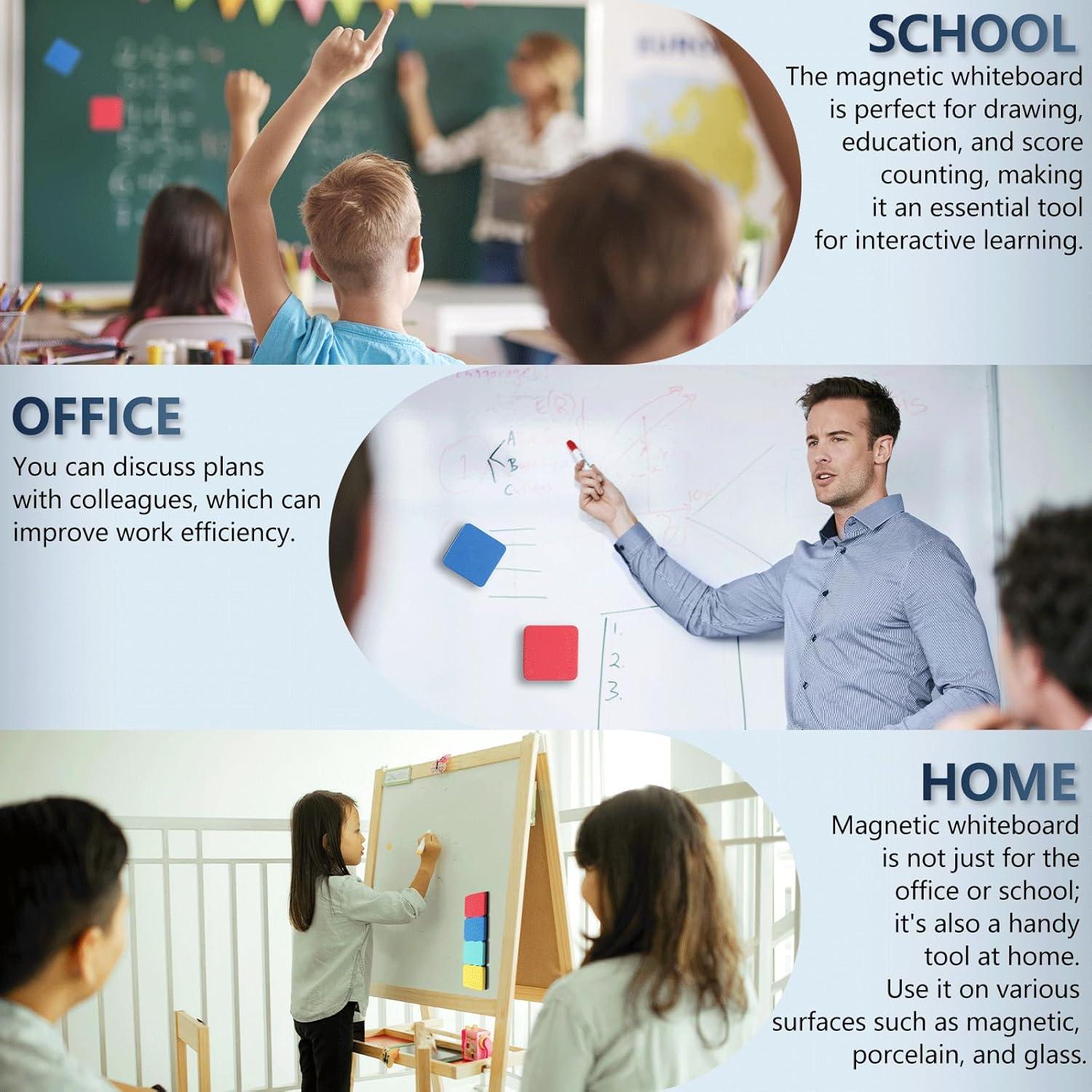 Borradores Magnéticos de Pizarra Blanca XKDOUS - 35 Unidades