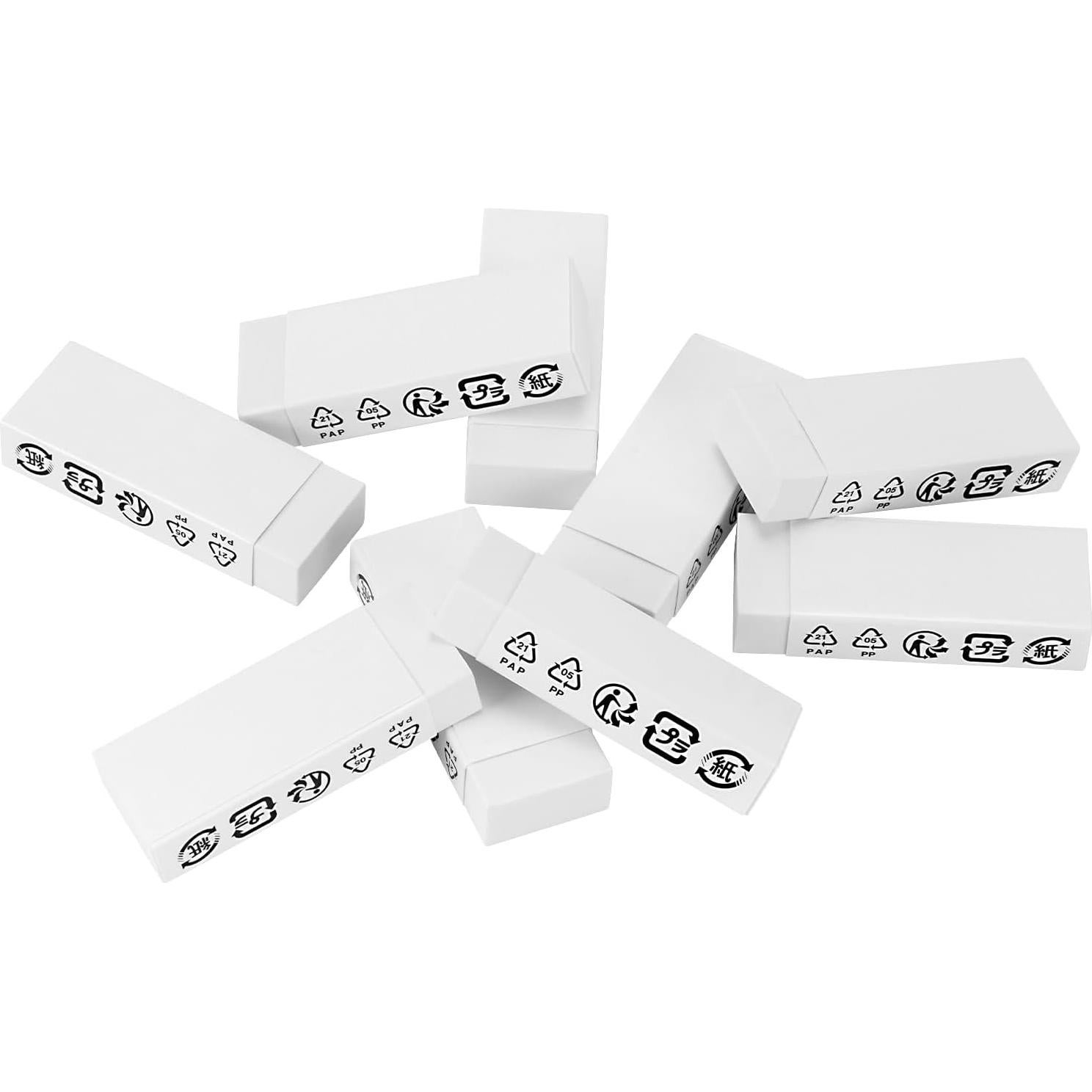 Borrador Blanco en Bloque Amazon Basics - Paquete de 10