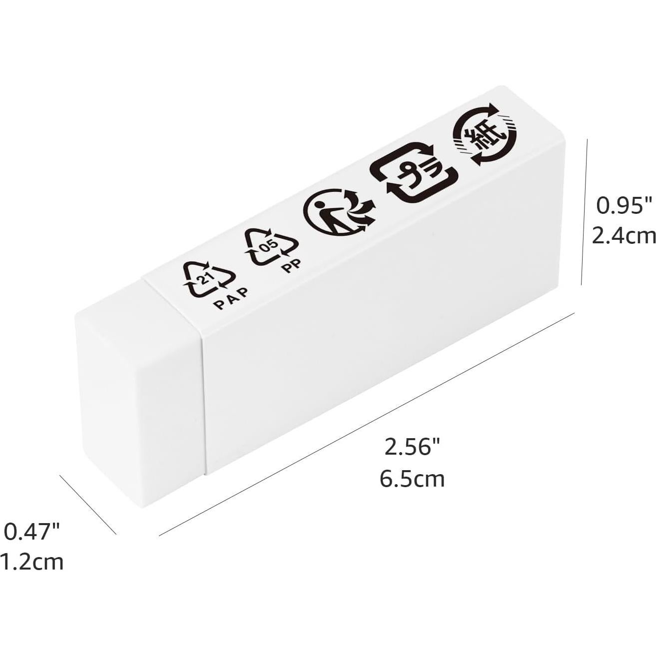 Borrador Blanco en Bloque Amazon Basics - Paquete de 10
