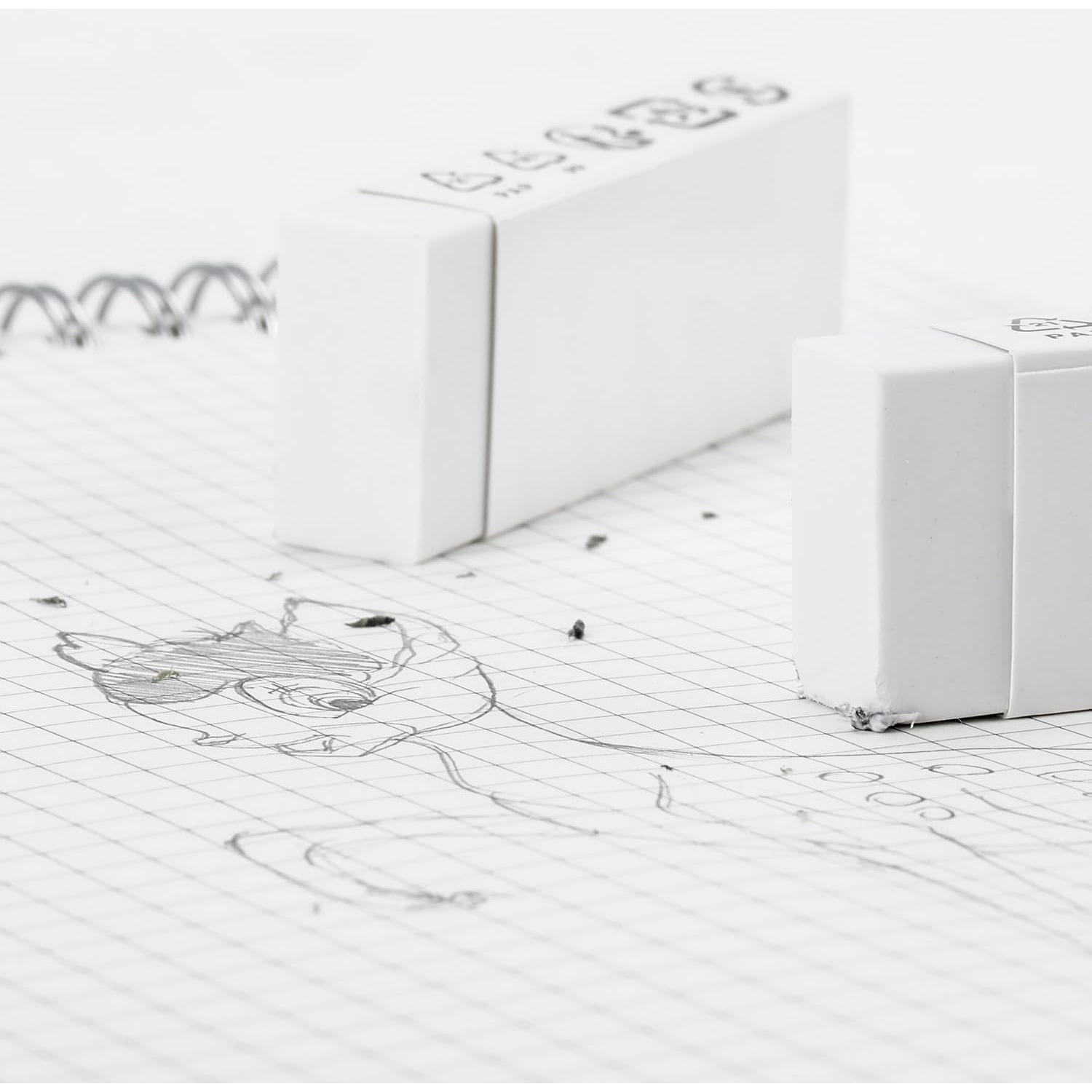 Borrador Blanco en Bloque Amazon Basics - Paquete de 10