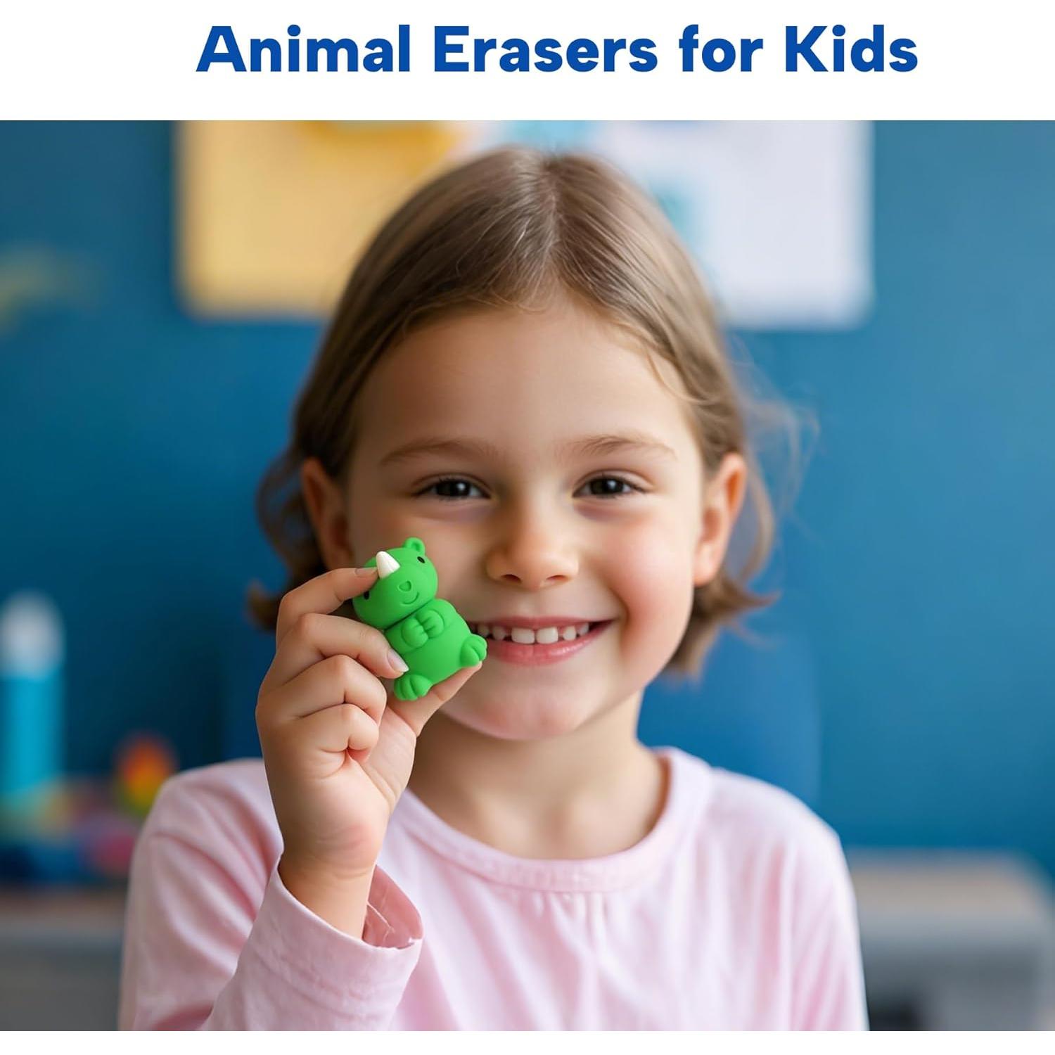 Borradores de Animales GOMIMEOR 35 Pcs Multicolor 6.35 cm