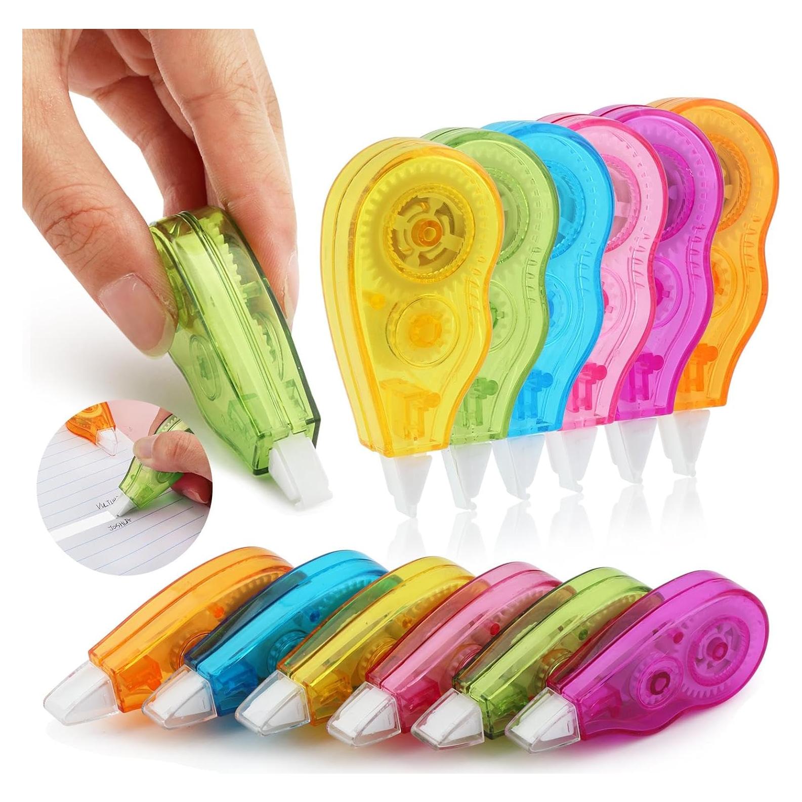 Cinta Correctora Blanca 12 Pcs EMVANV, 4m x 5mm, Compacta