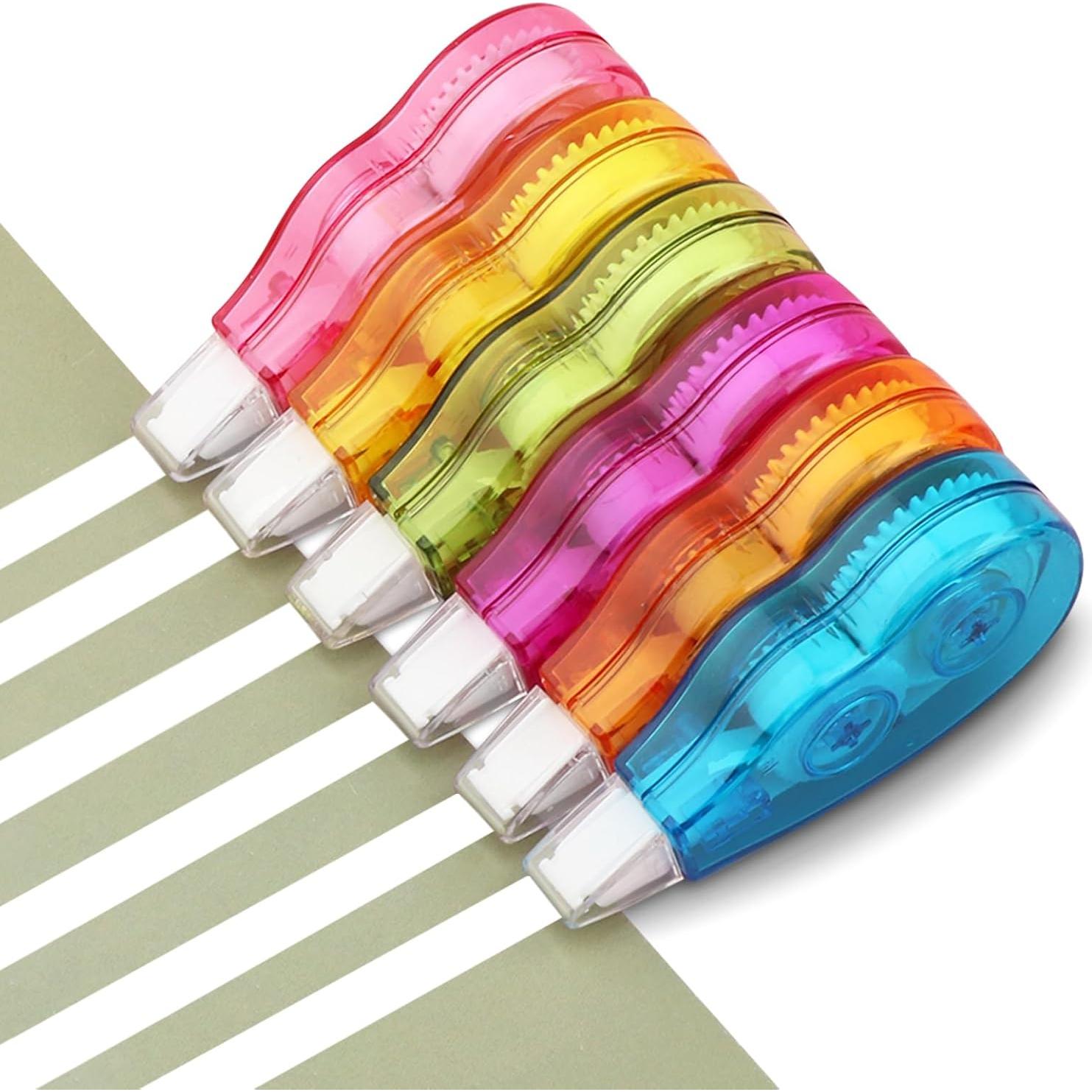 Cinta Correctora Blanca 12 Pcs EMVANV, 4m x 5mm, Compacta