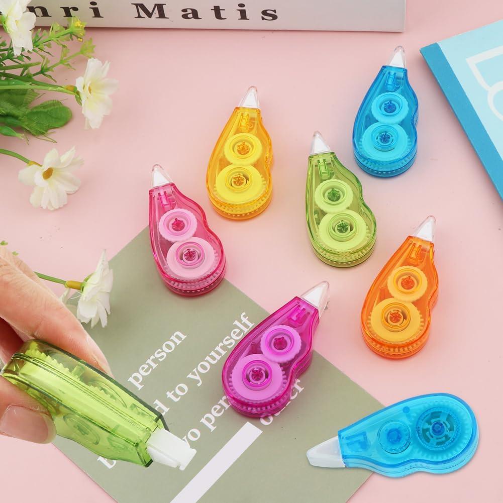 Cinta Correctora Blanca 12 Pcs EMVANV, 4m x 5mm, Compacta