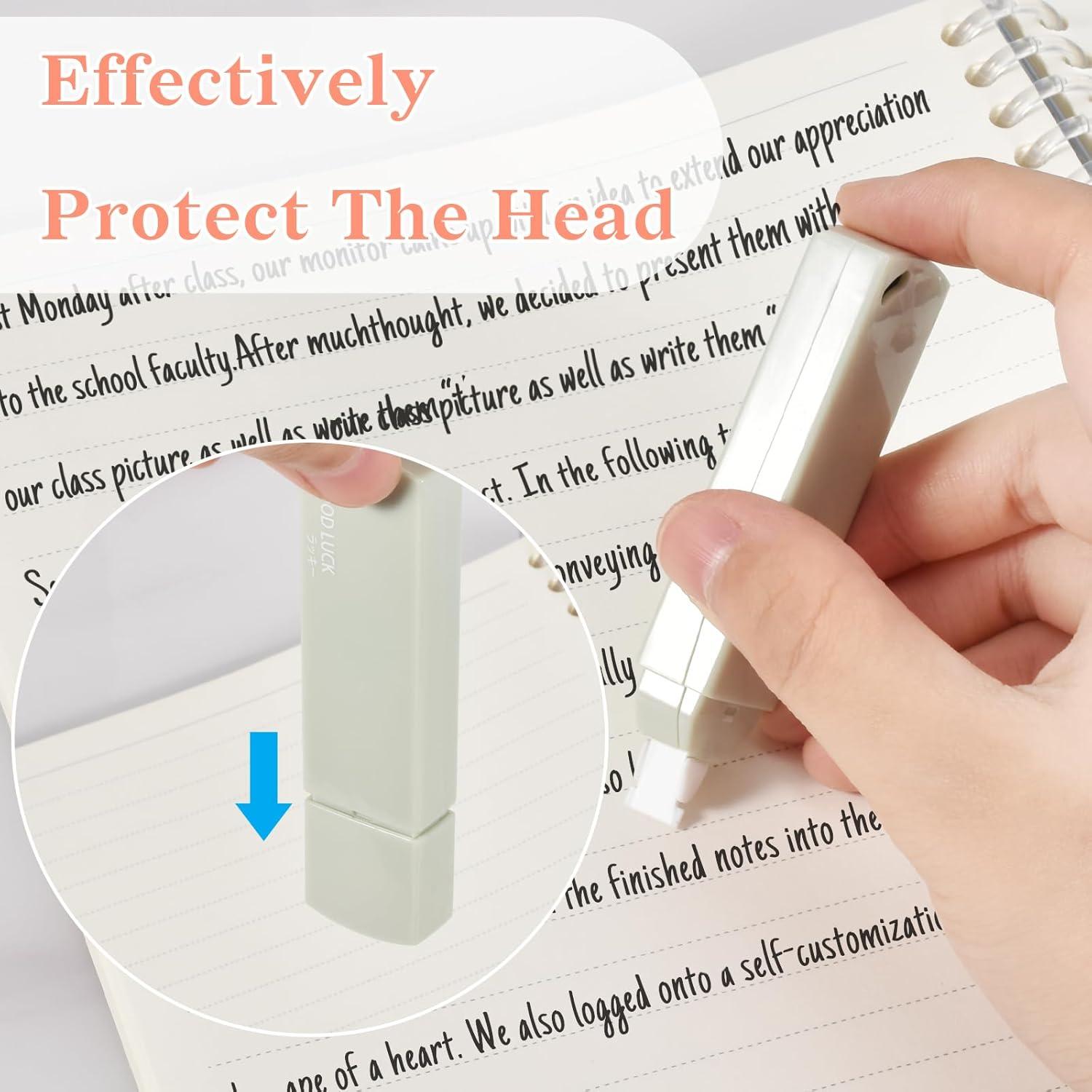 Cintas Correctoras Mini Temiary 6 Pcs Verde 2mm Retráctil