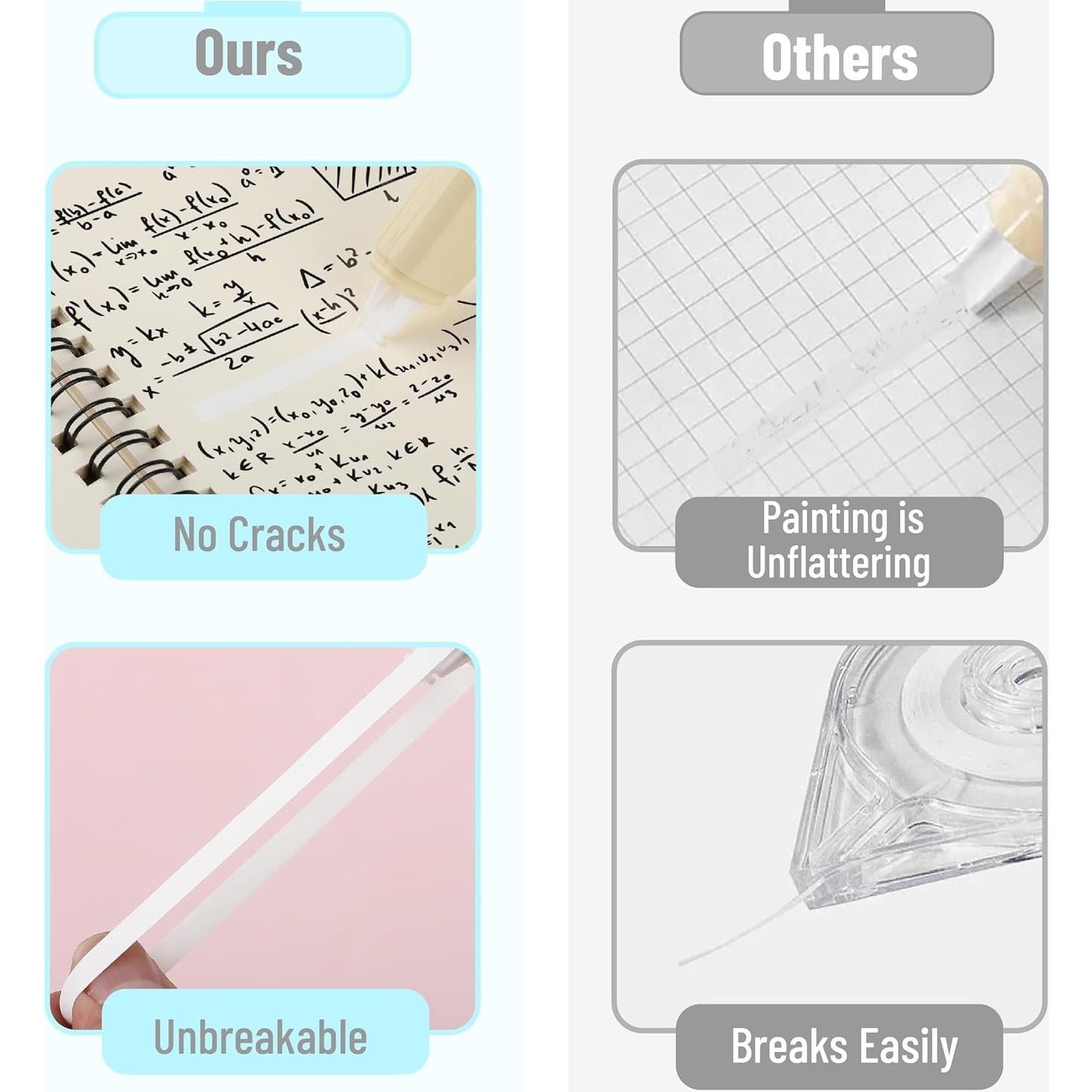 Cinta Correctora Mr. Pen 12 pcs Pastel 0.5 cm x 500 cm