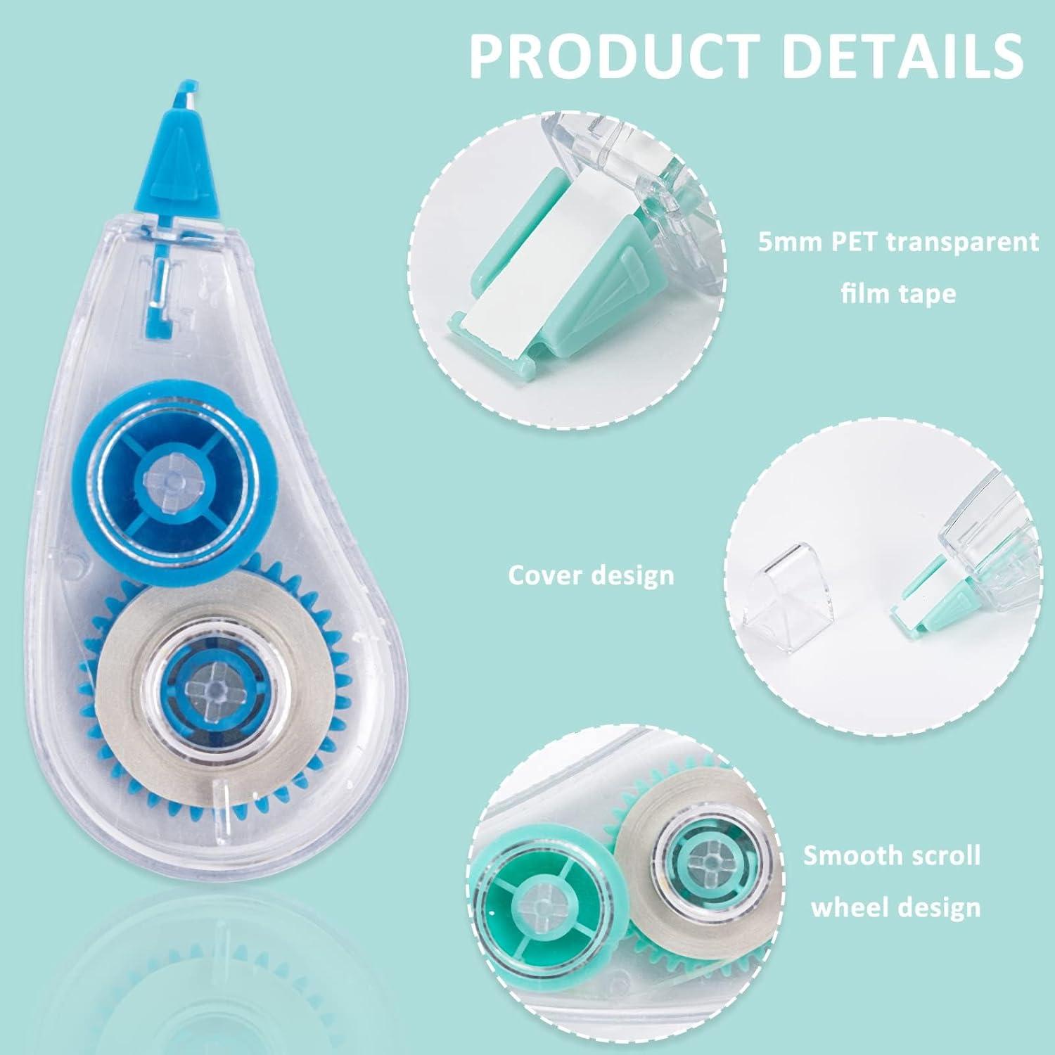 Paquete de 10 Cintas Correctoras HUIRUSO Coloridas 0.2x500mm