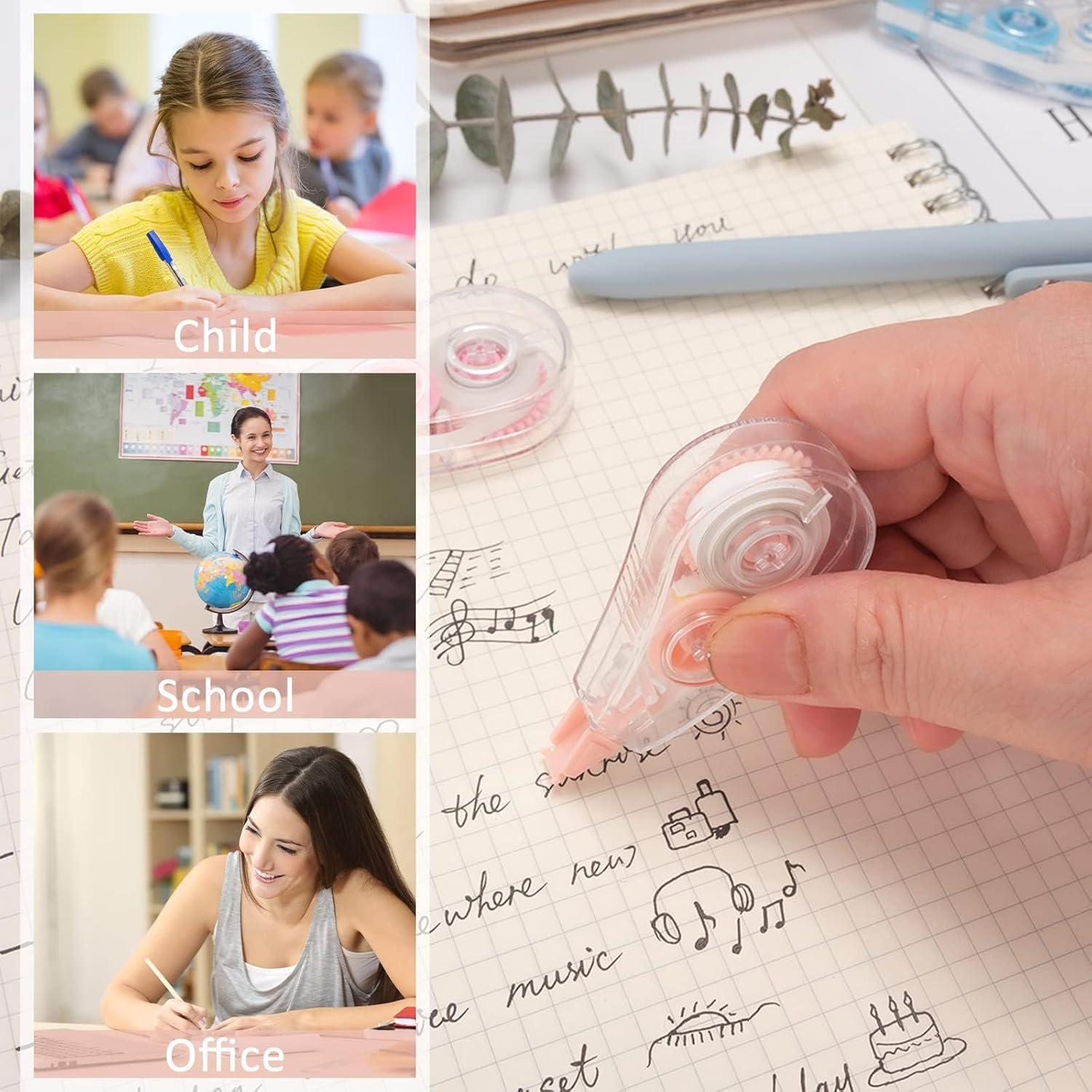 Paquete de 10 Cintas Correctoras HUIRUSO Coloridas 0.2x500mm