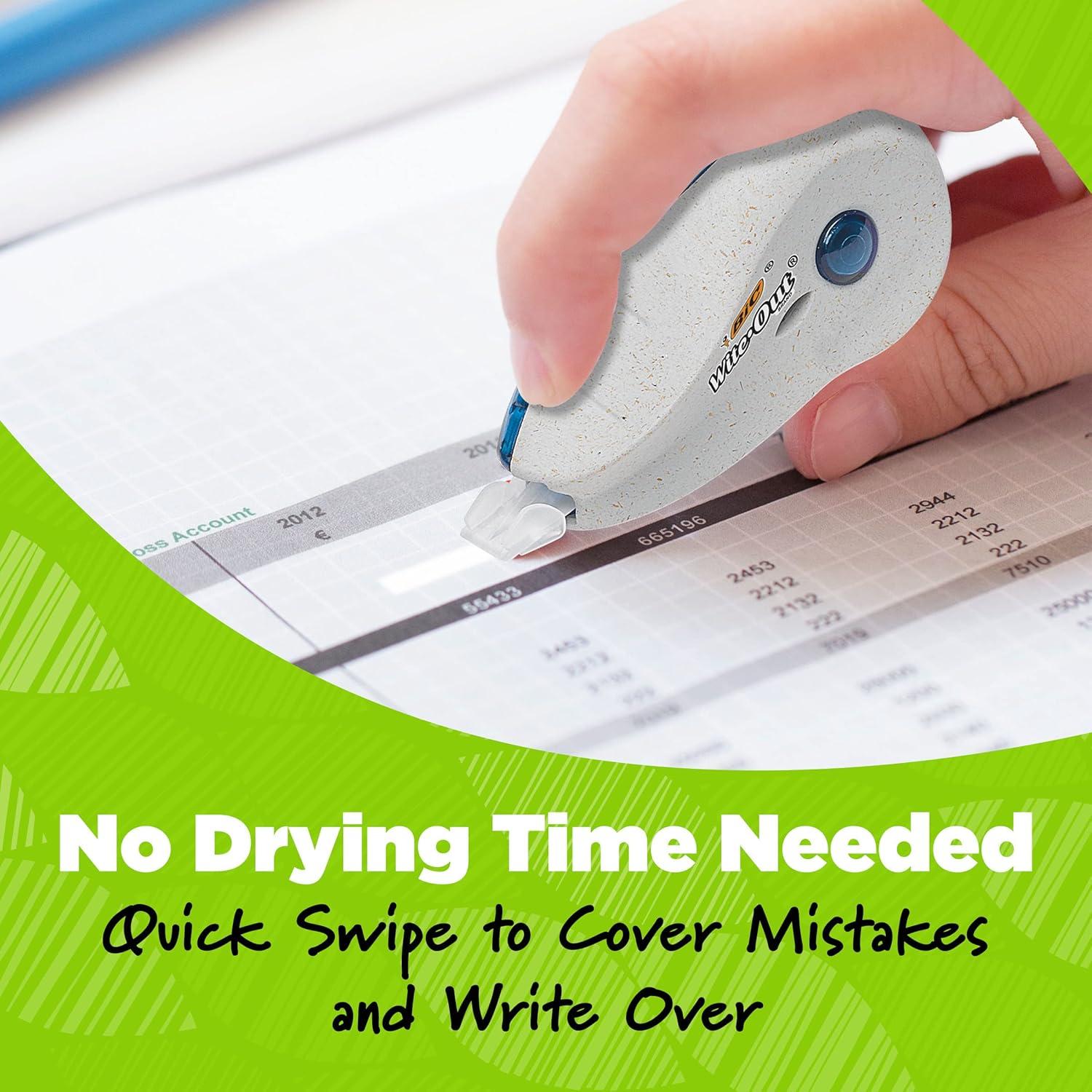 Cinta Correctora BIC Ecolutions Wite-Out 2 Unidades 6.04m