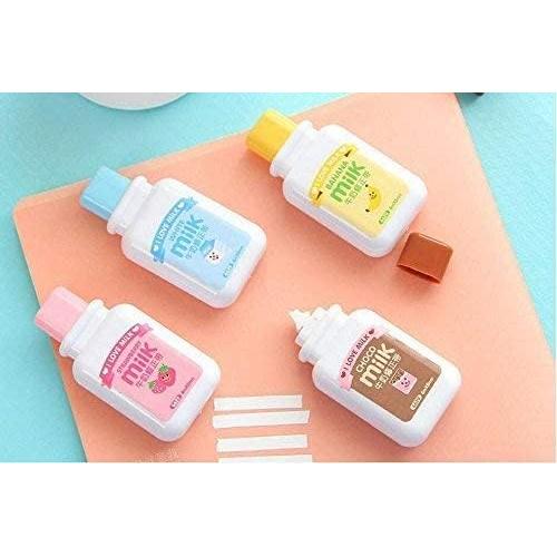 Cinta Correctora Mini Kasmena 4 Pcs Botella de Leche 6m