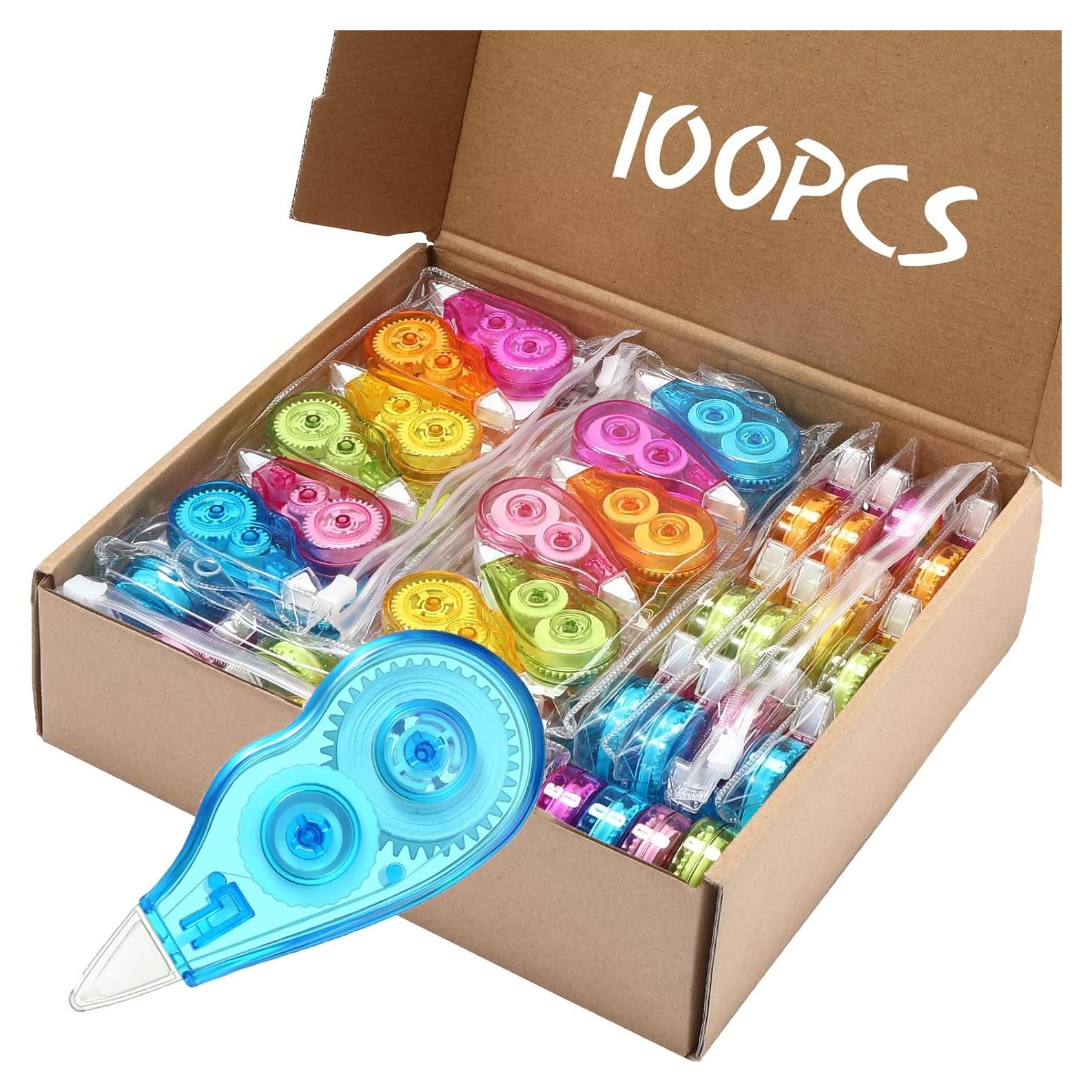 Chivao 100 Cintas Correctoras Multicolores 4m Oficina Escuela