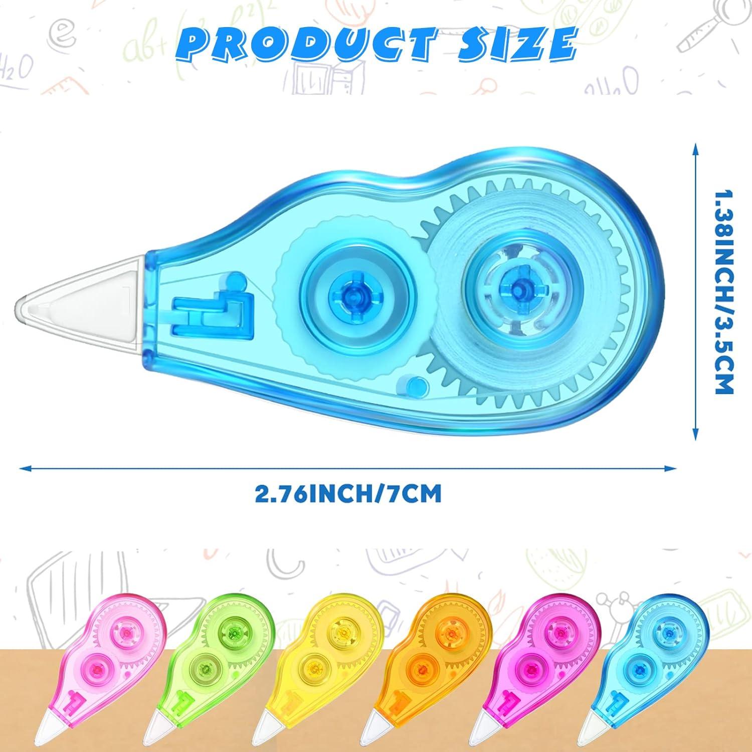 Chivao 100 Cintas Correctoras Multicolores 4m Oficina Escuela