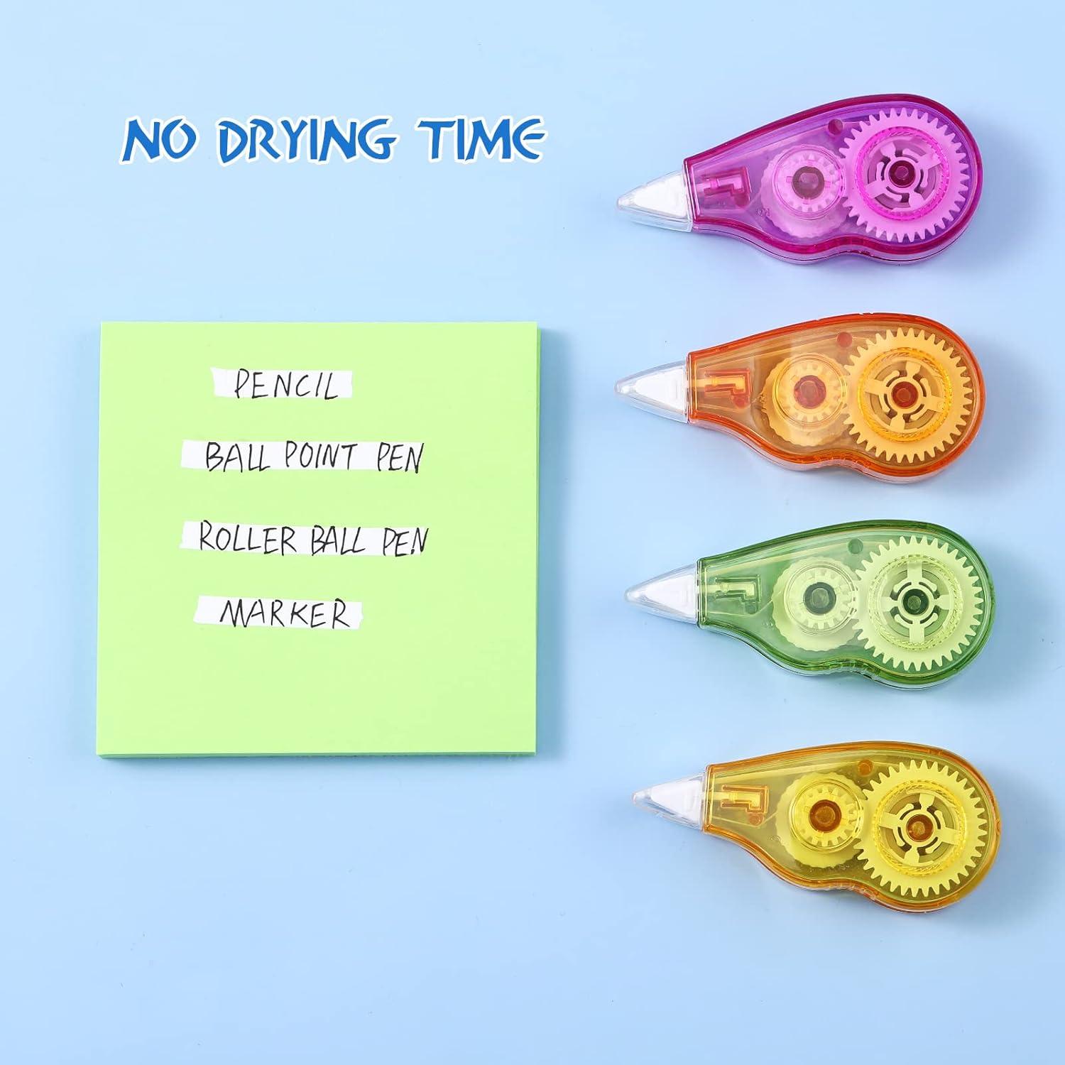 Chivao 100 Cintas Correctoras Multicolores 4m Oficina Escuela