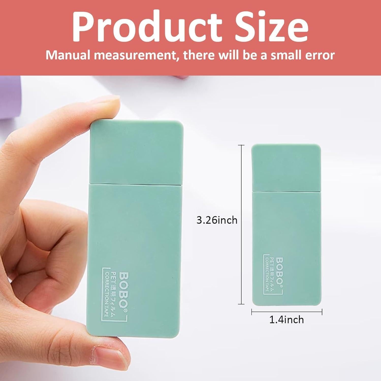 Paquete de 6 Cintas Correctoras Aebor 5mm Color Macaron