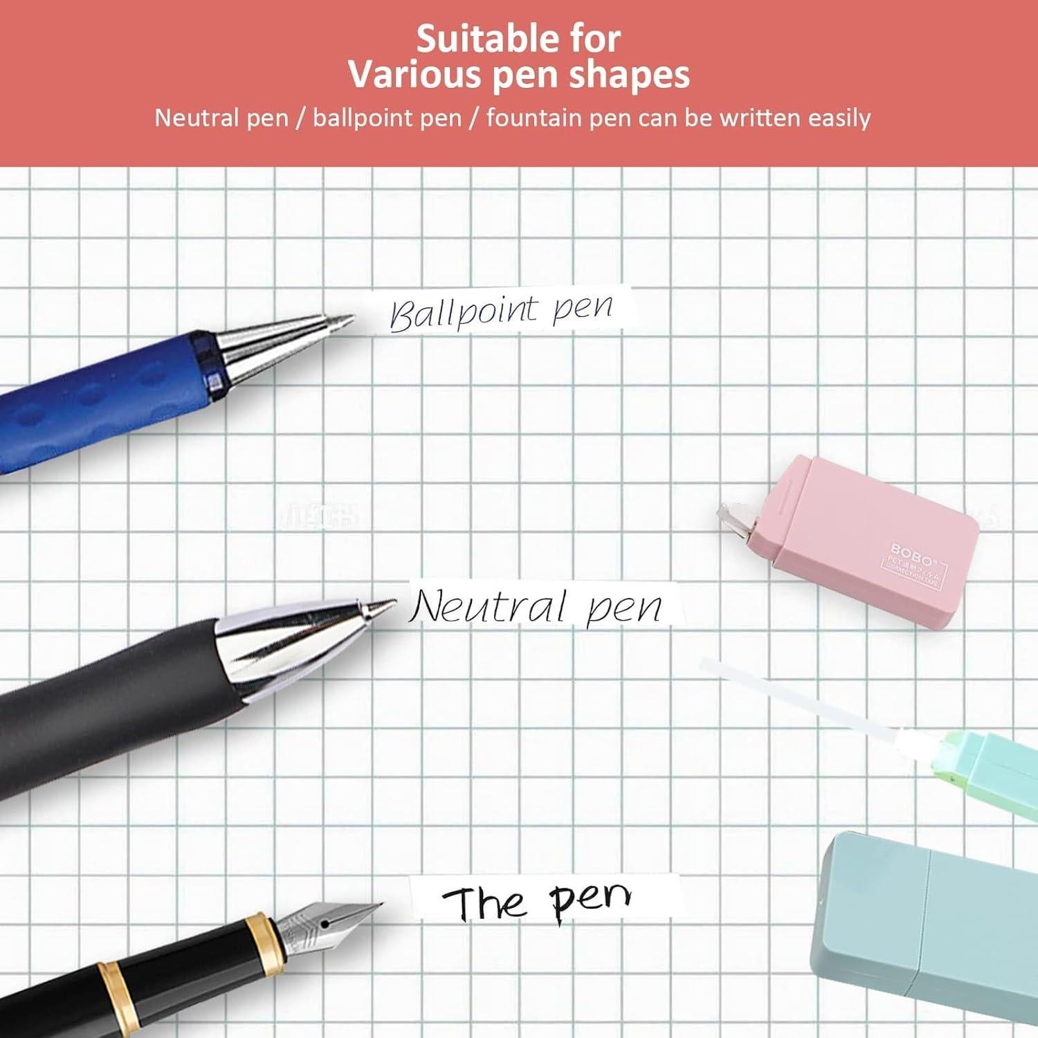 Paquete de 6 Cintas Correctoras Aebor 5mm Color Macaron