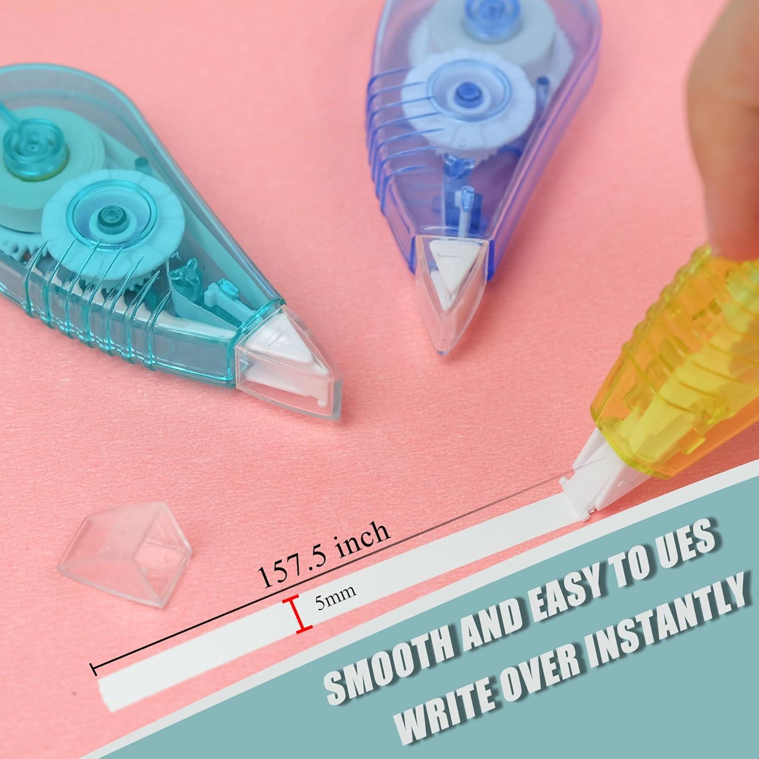 Cinta Correctora Blanca Jovanssen, Paquete de 12, 4 Metros