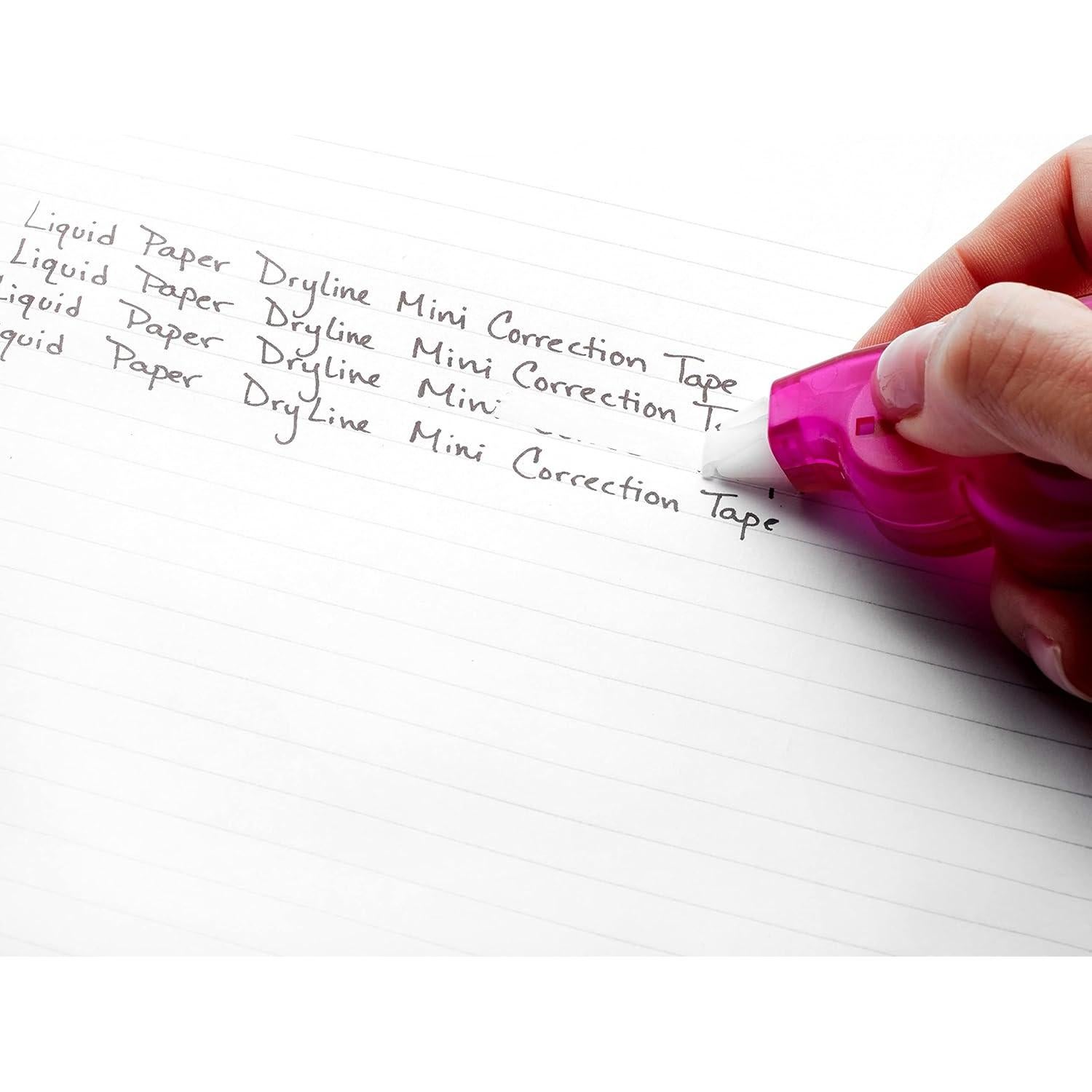 Cinta Correctora Liquid Paper Mini Paper Mate, 5 Colores