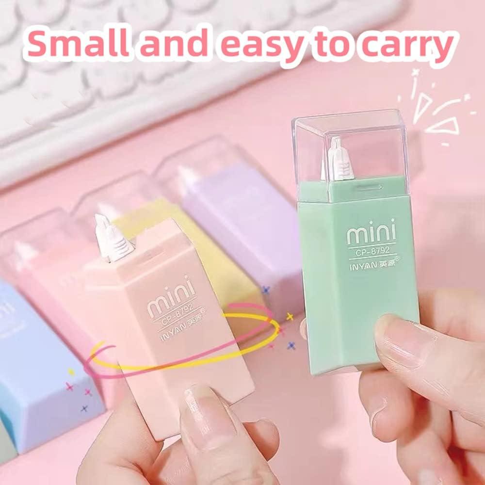 Cinta Correctora LOPURO 6Pcs Pastel 5mm Aplicador Ergonómico