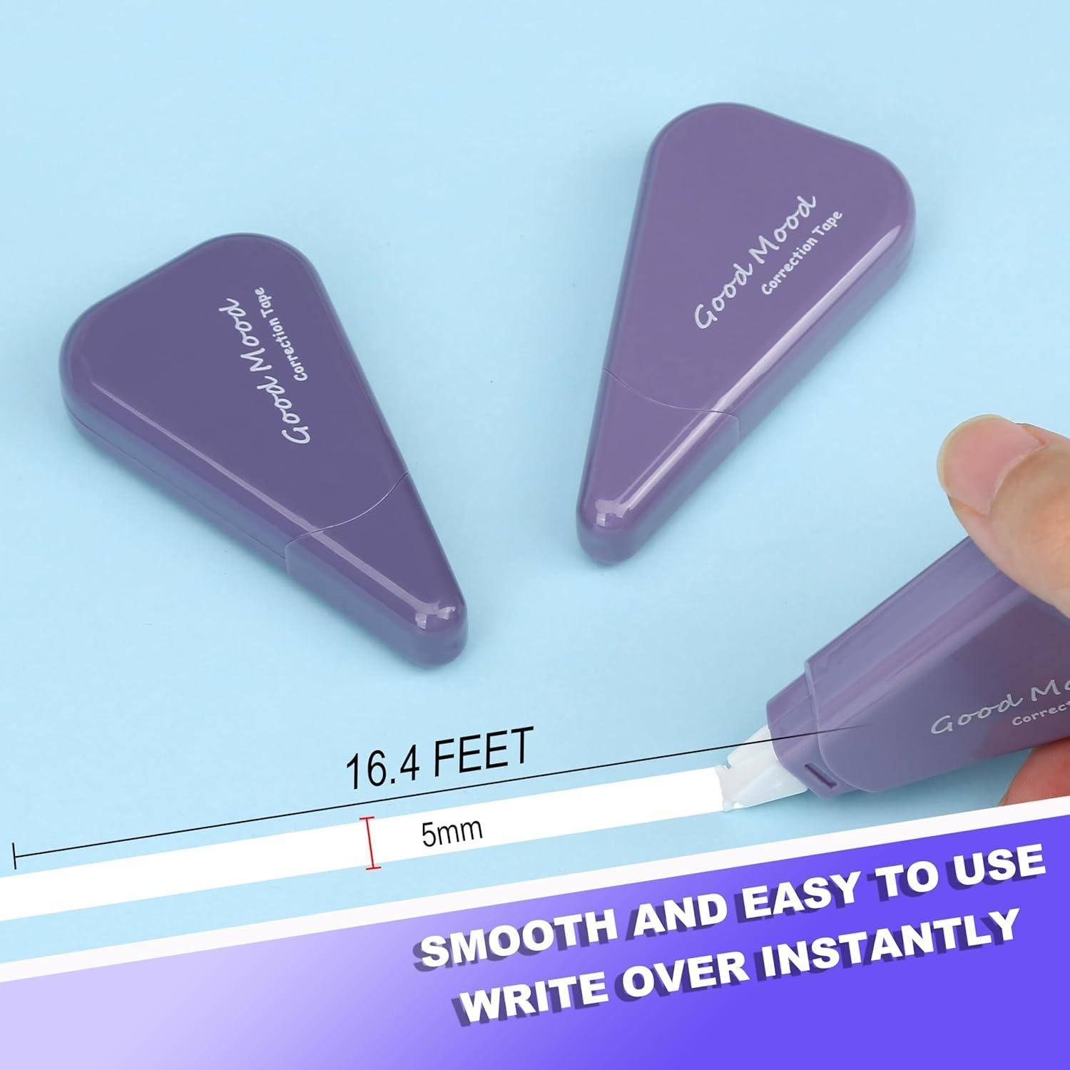 Cinta Correctora Blanca Jovanssen, Paquete de 6, 5m