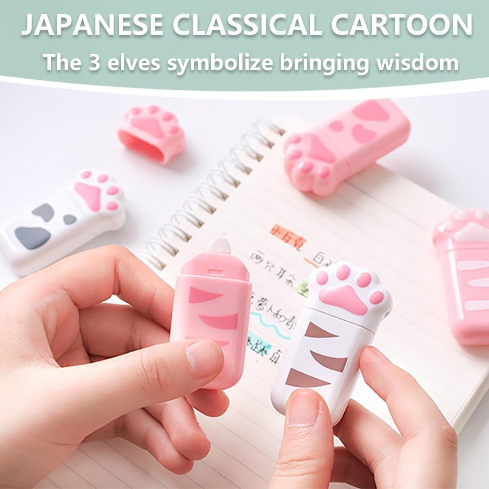 Cinta Correctora Blanca PANDENNER - Paquete de 6 Mini Dispensadores