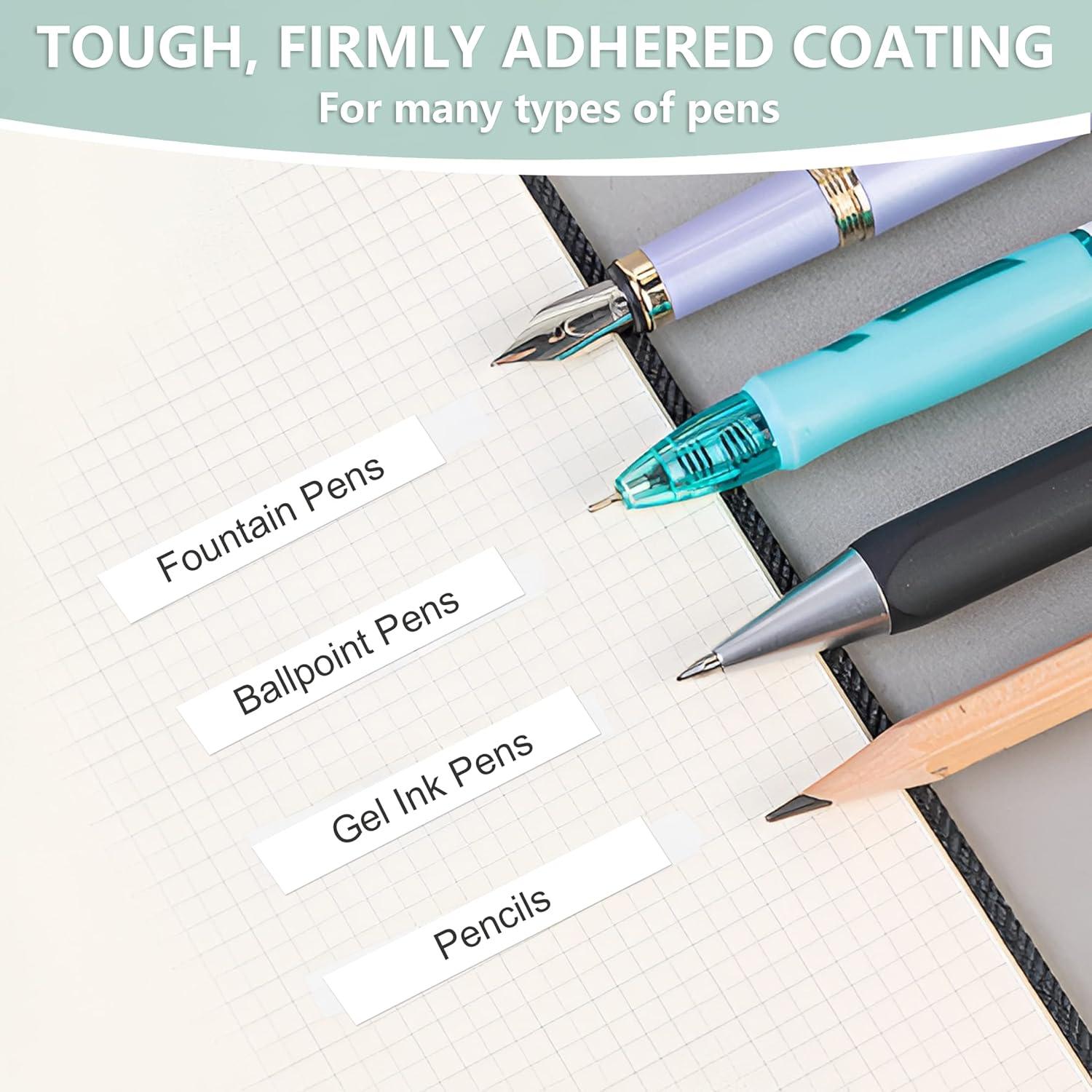 Cinta Correctora Blanca PANDENNER - Paquete de 6 Mini Dispensadores